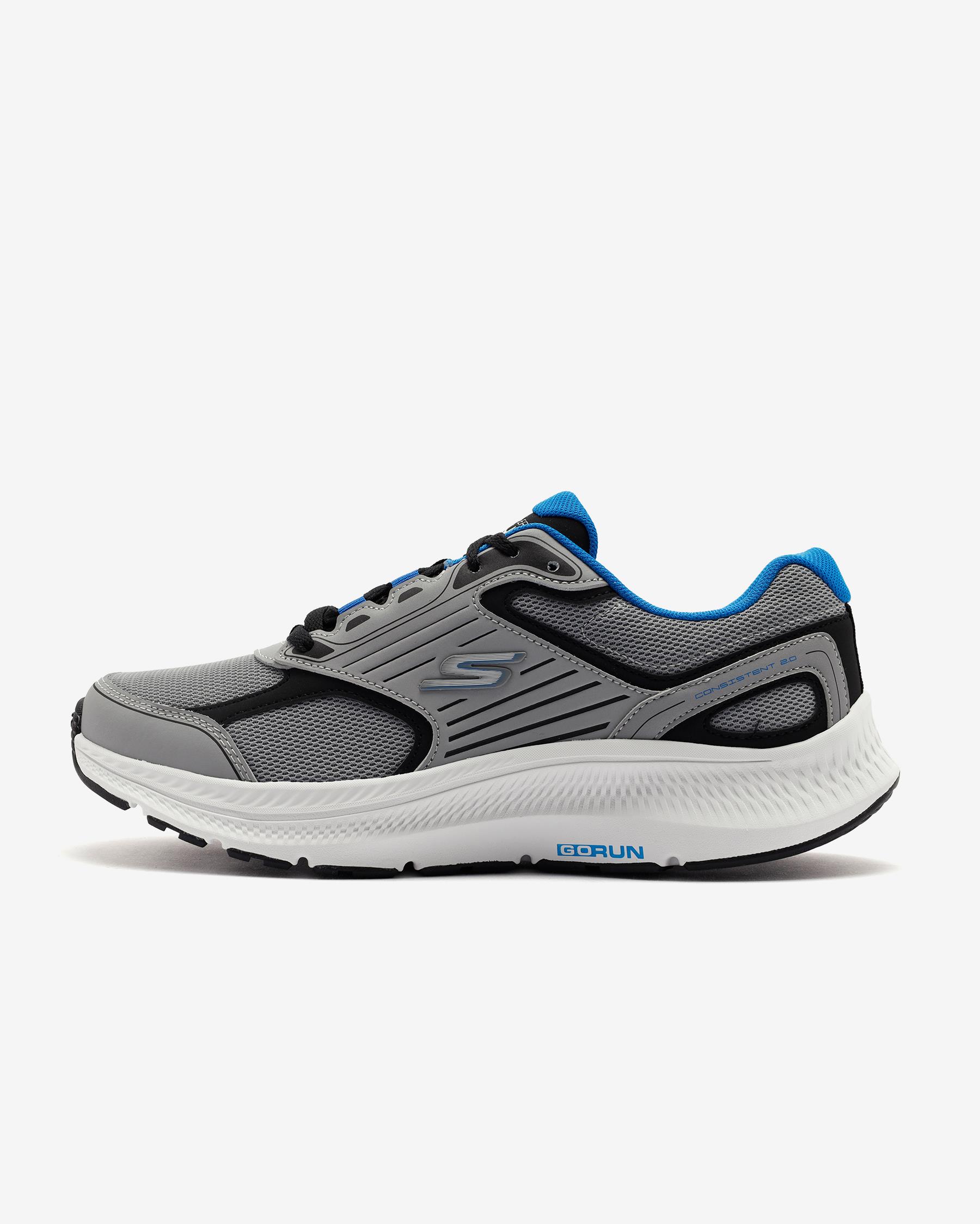 Skechers Go Run Consistent 2.0 220866 GYBK Erkek Gri Koşu Ayakkabısı