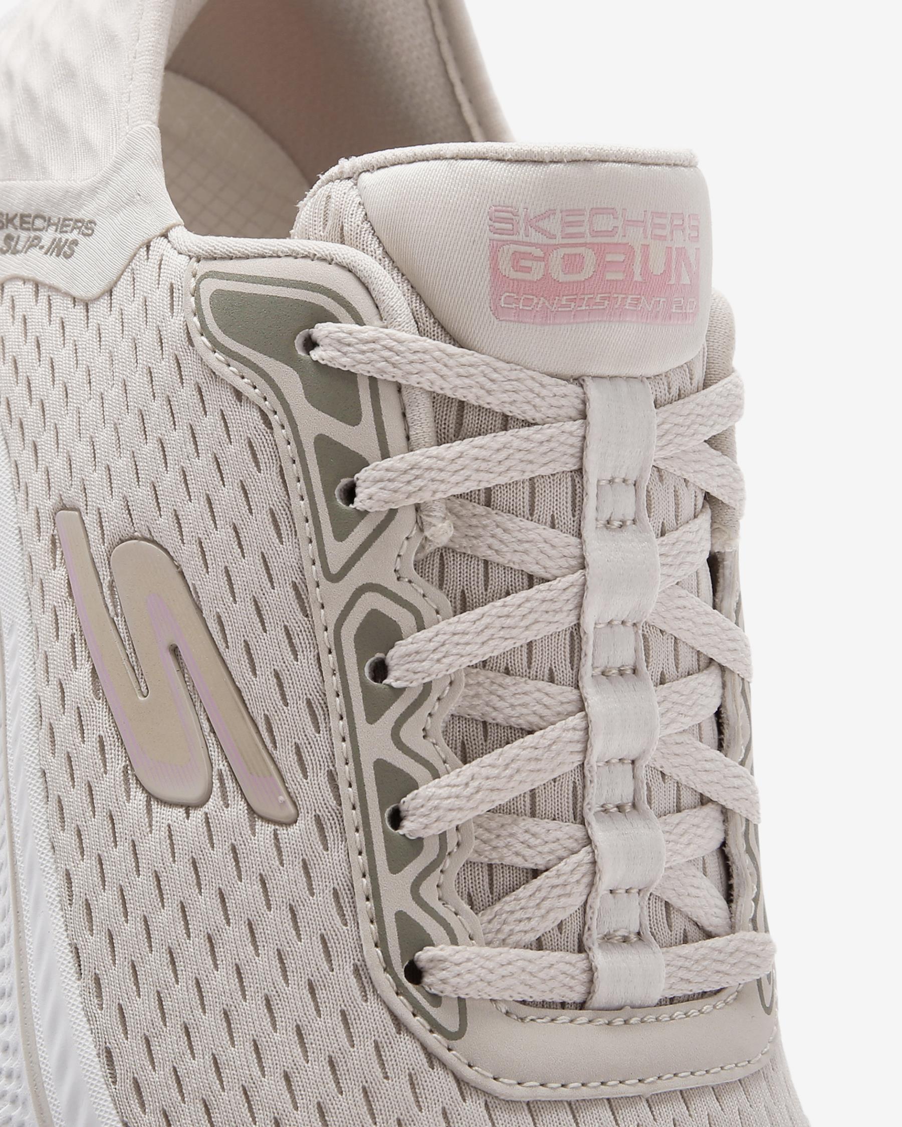 Skechers Go Run Consistent 2.0 - Endure 128615 NTPK Kadın Bej Koşu Ayakkabısı