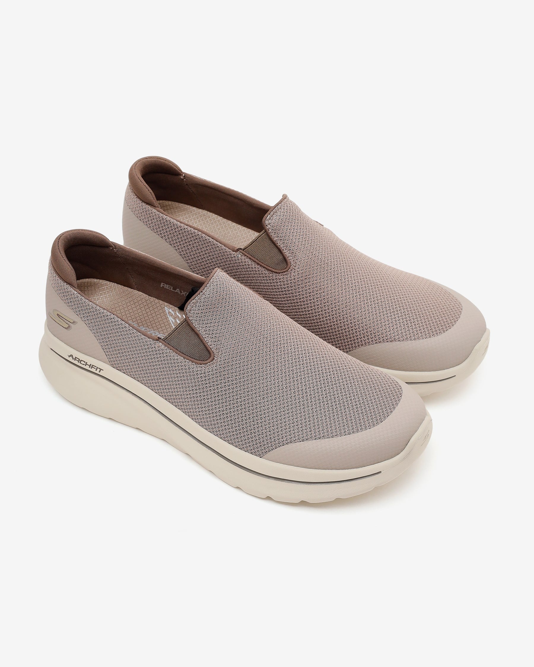 Skechers Go Walk Arch Fit N-joy 217074TK TPE Erkek Bej Yürüyüş Ayakkabısı