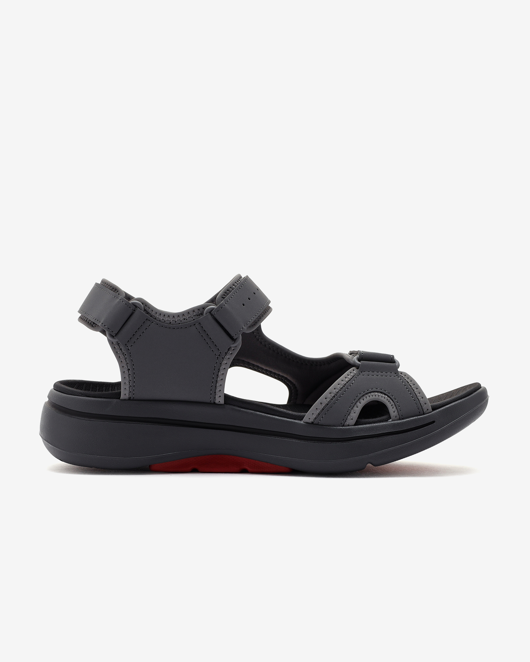Skechers Go Walk Arch Fit Sandal - Mission Ii 229064 CCRD Erkek Gri Sandalet