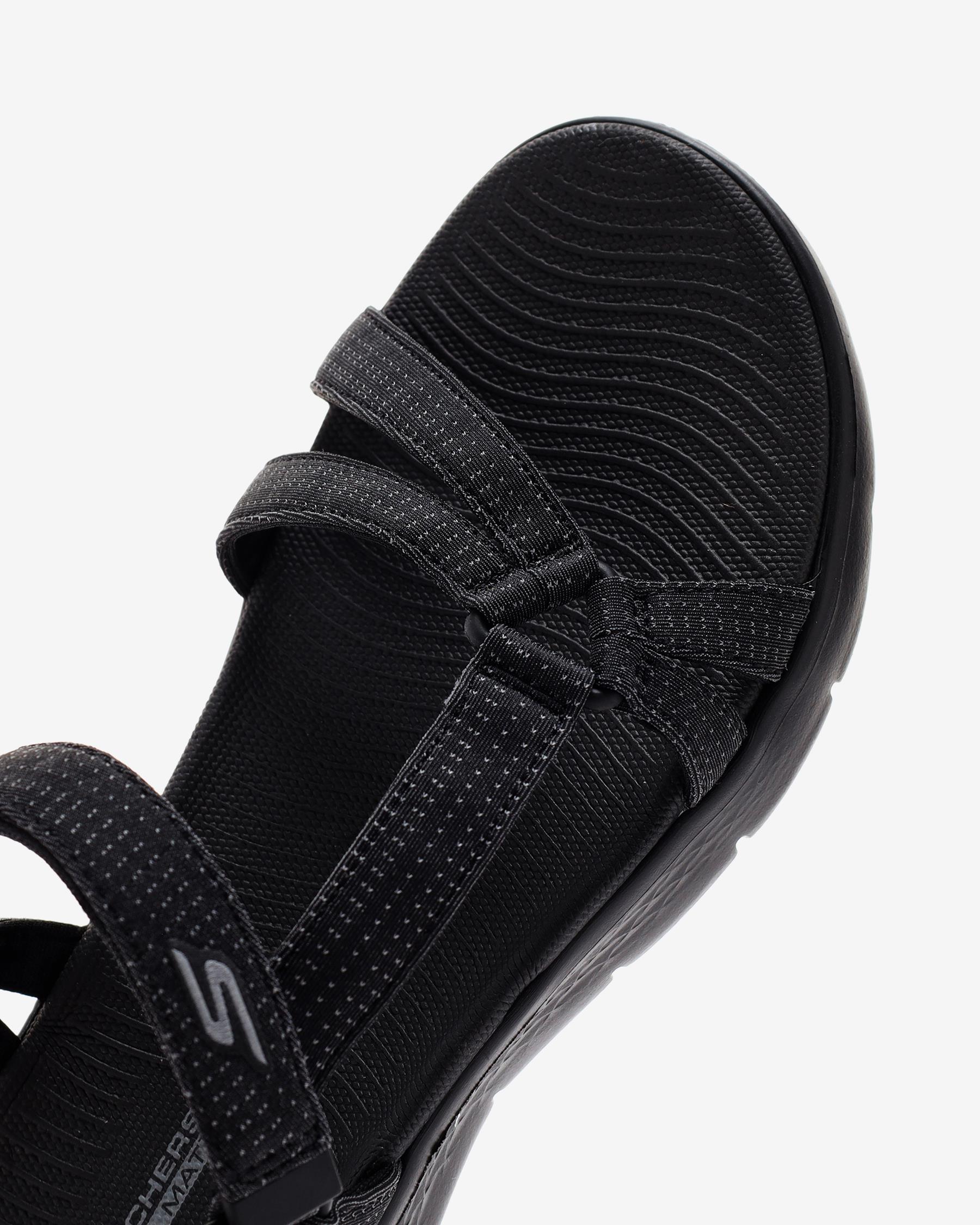 Skechers Go Walk Flex Sandal - Sublime 141451 BBK Kadın Siyah Sandalet