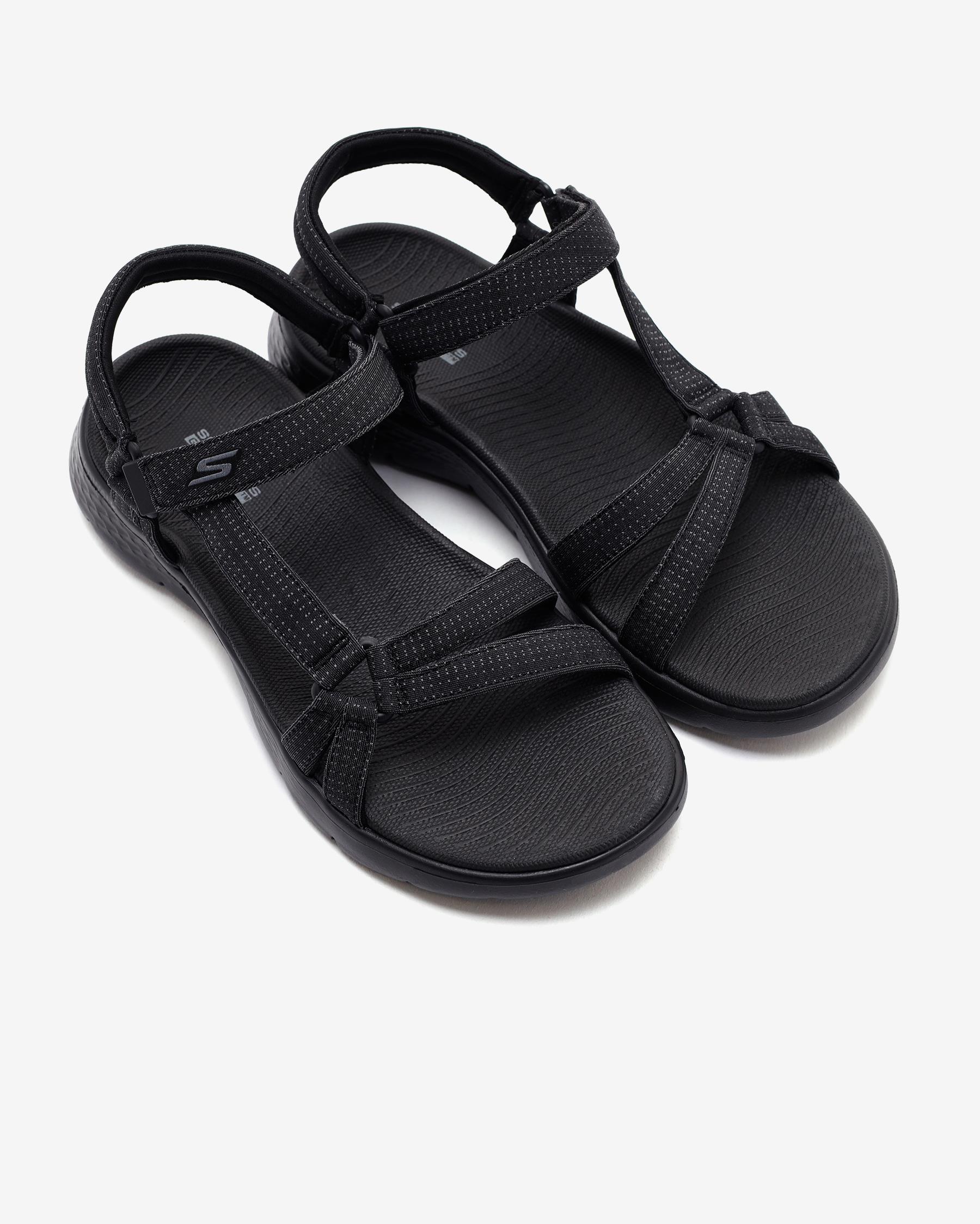 Skechers Go Walk Flex Sandal - Sublime 141451 BBK Kadın Siyah Sandalet