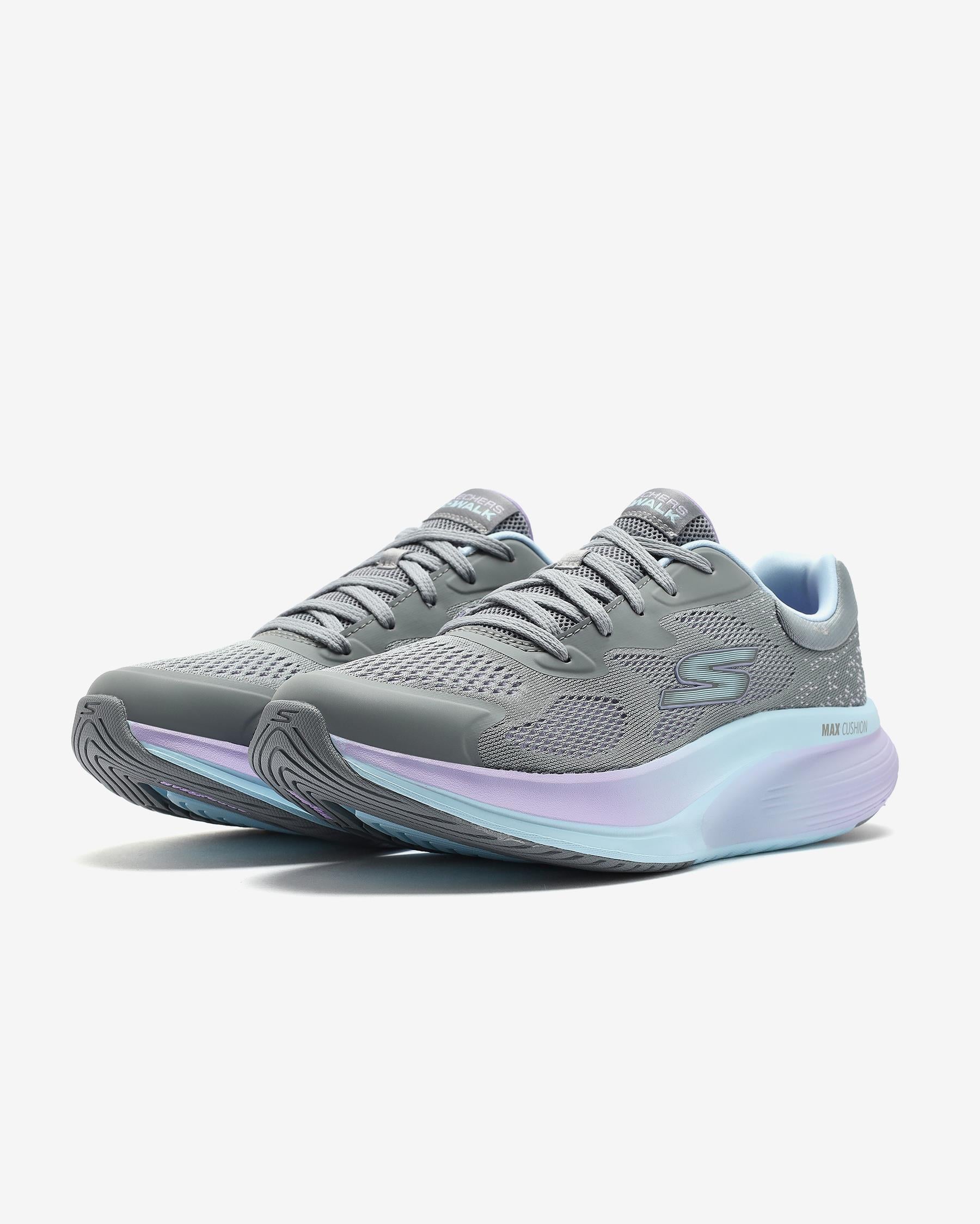 Skechers Go Walk Max Walker - Vea 125053 GYAQ Kadın Gri Yürüyüş Ayakkabısı