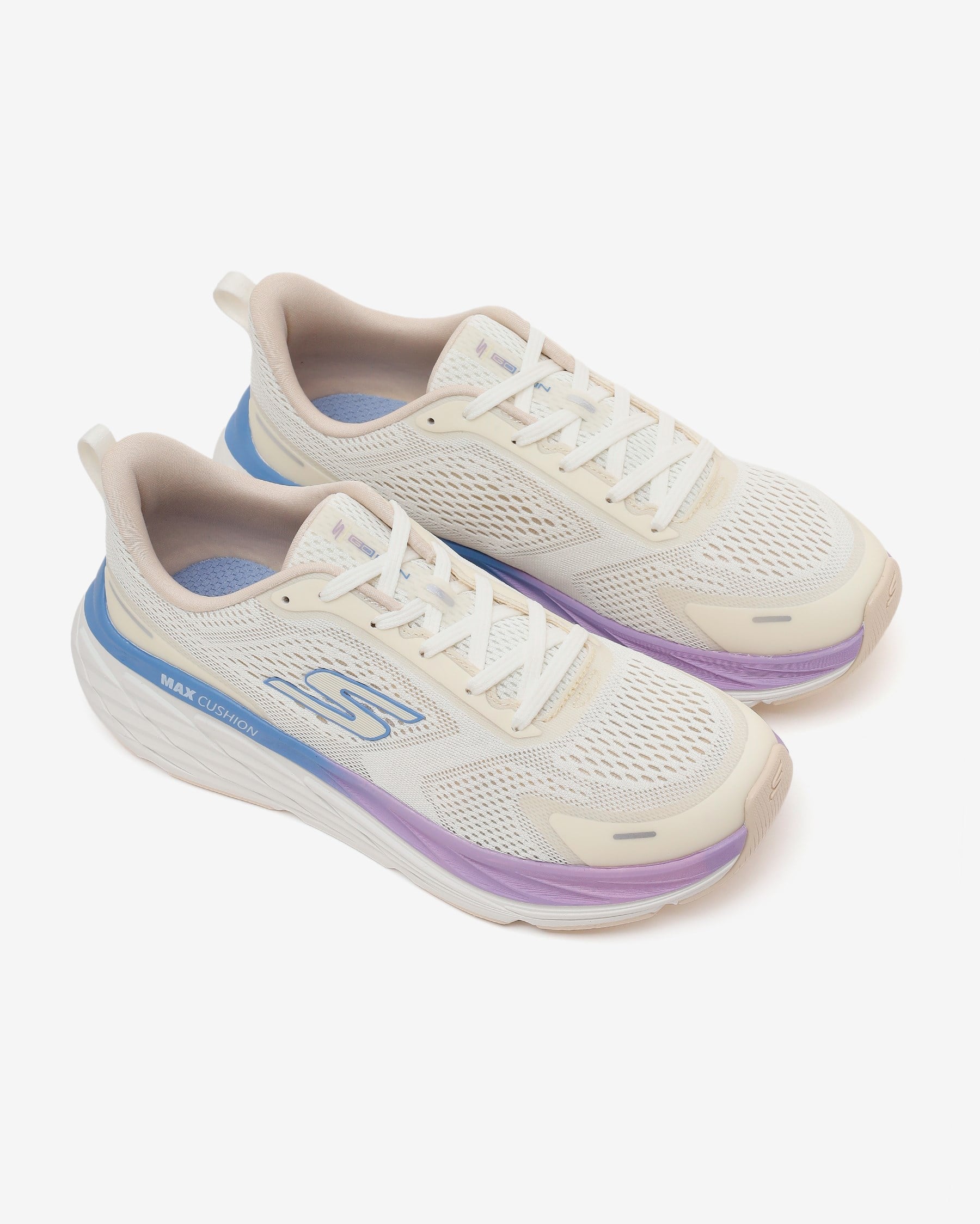 Skechers Max Cushioning Elite 3 129720 OFWT Kadın Beyaz Koşu Ayakkabısı