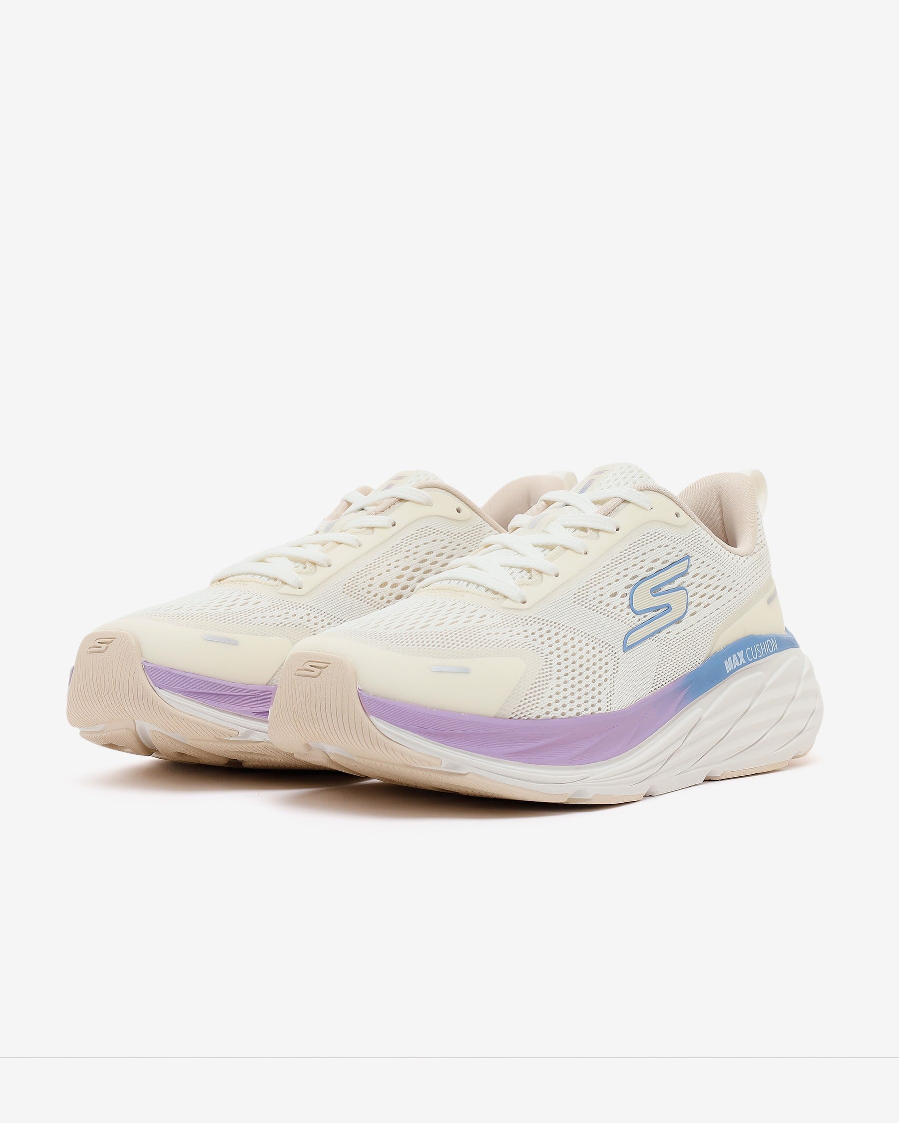 Skechers Max Cushioning Elite 3 129720 OFWT Kadın Beyaz Koşu Ayakkabısı