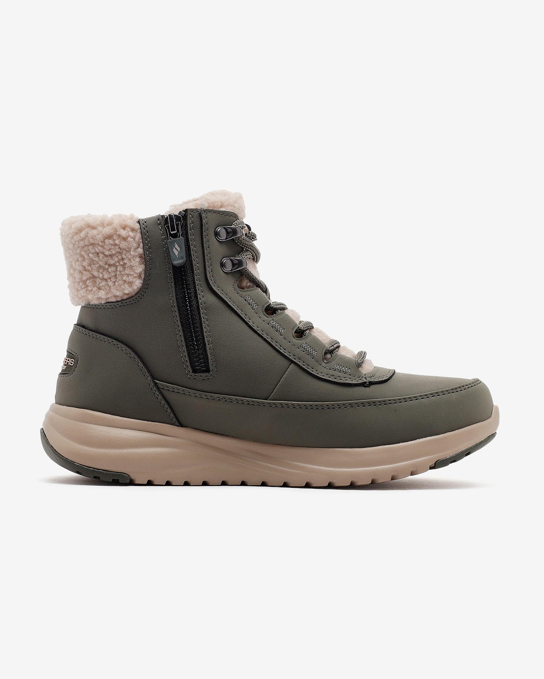 Skechers On-the-go Stellar Alpine Adventure 144756 OLV Kadın Haki Kar Botu