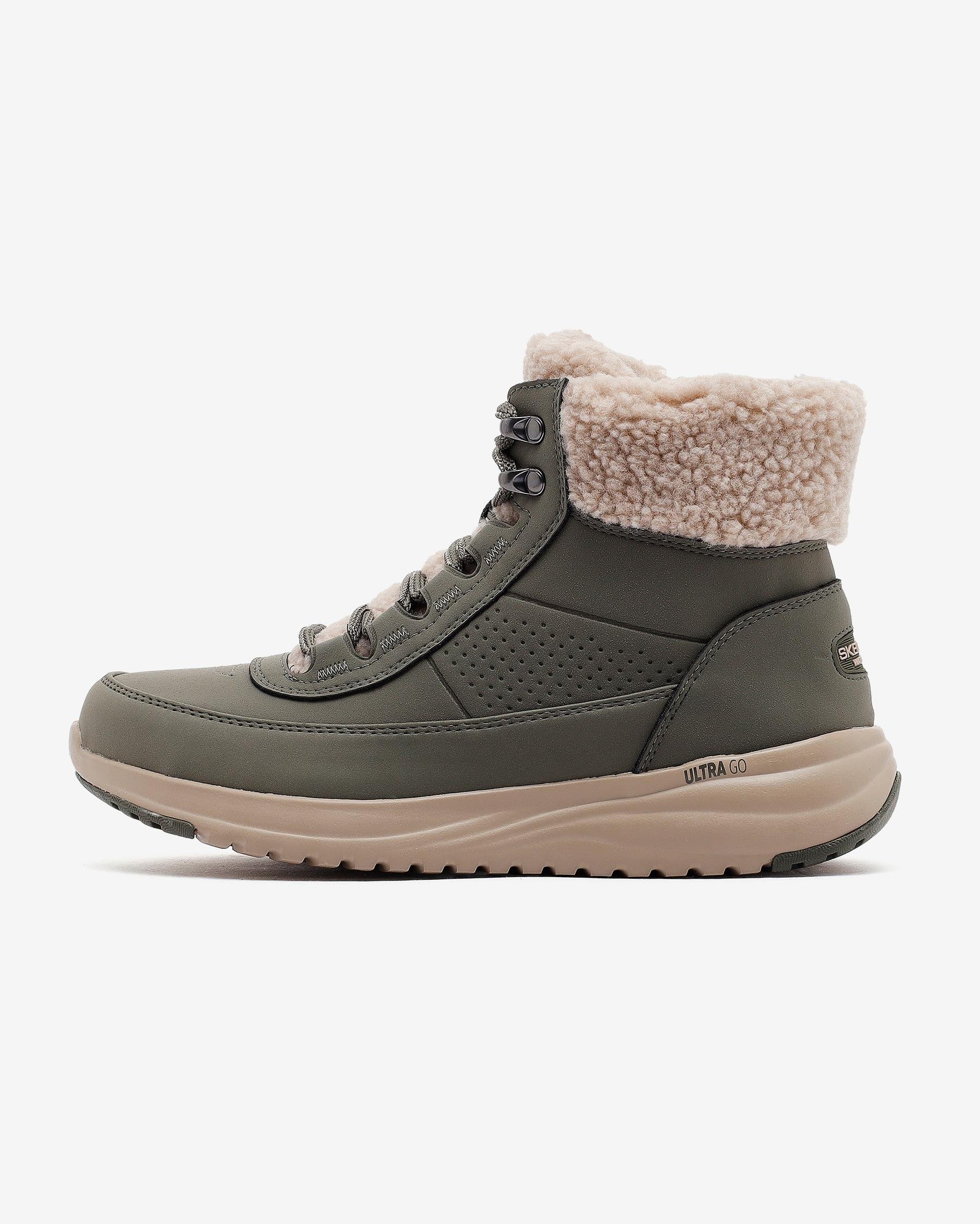 Skechers On-the-go Stellar Alpine Adventure 144756 OLV Kadın Haki Kar Botu