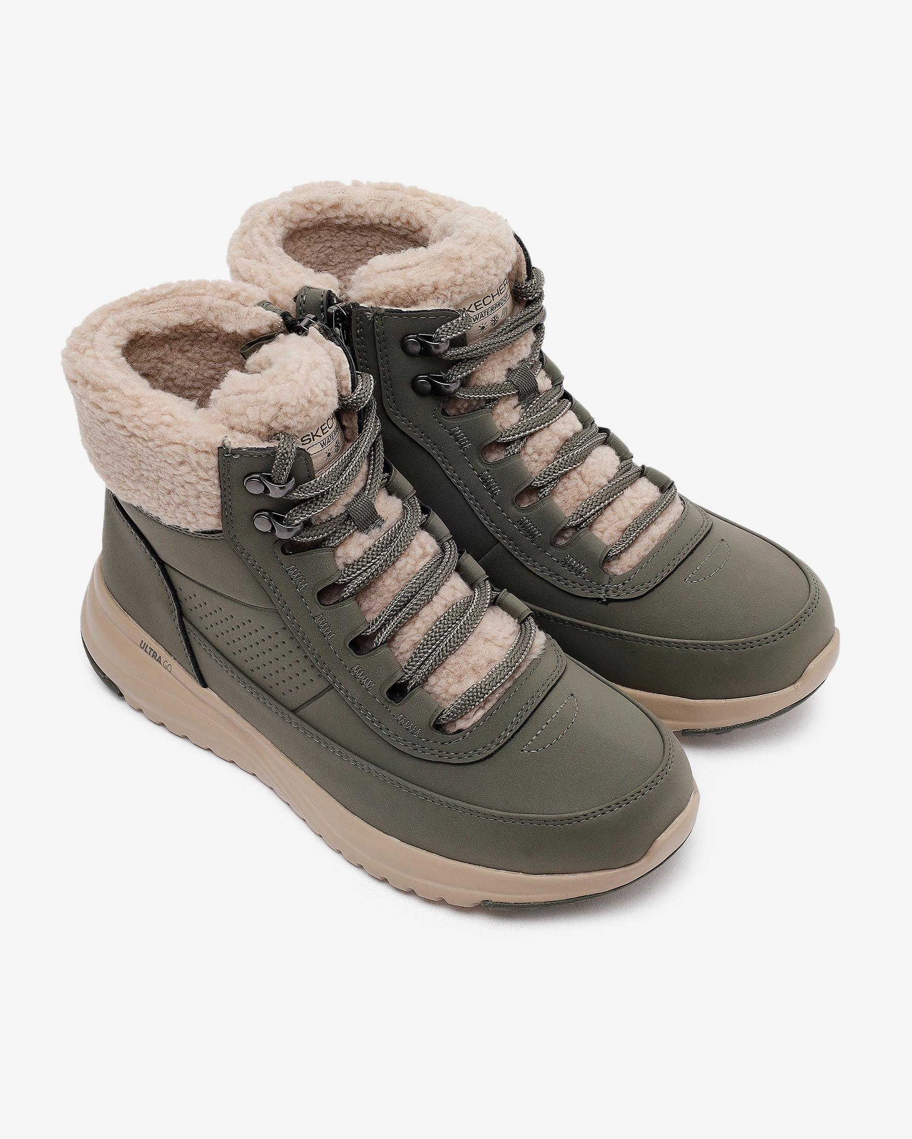 Skechers On-the-go Stellar Alpine Adventure 144756 OLV Kadın Haki Kar Botu