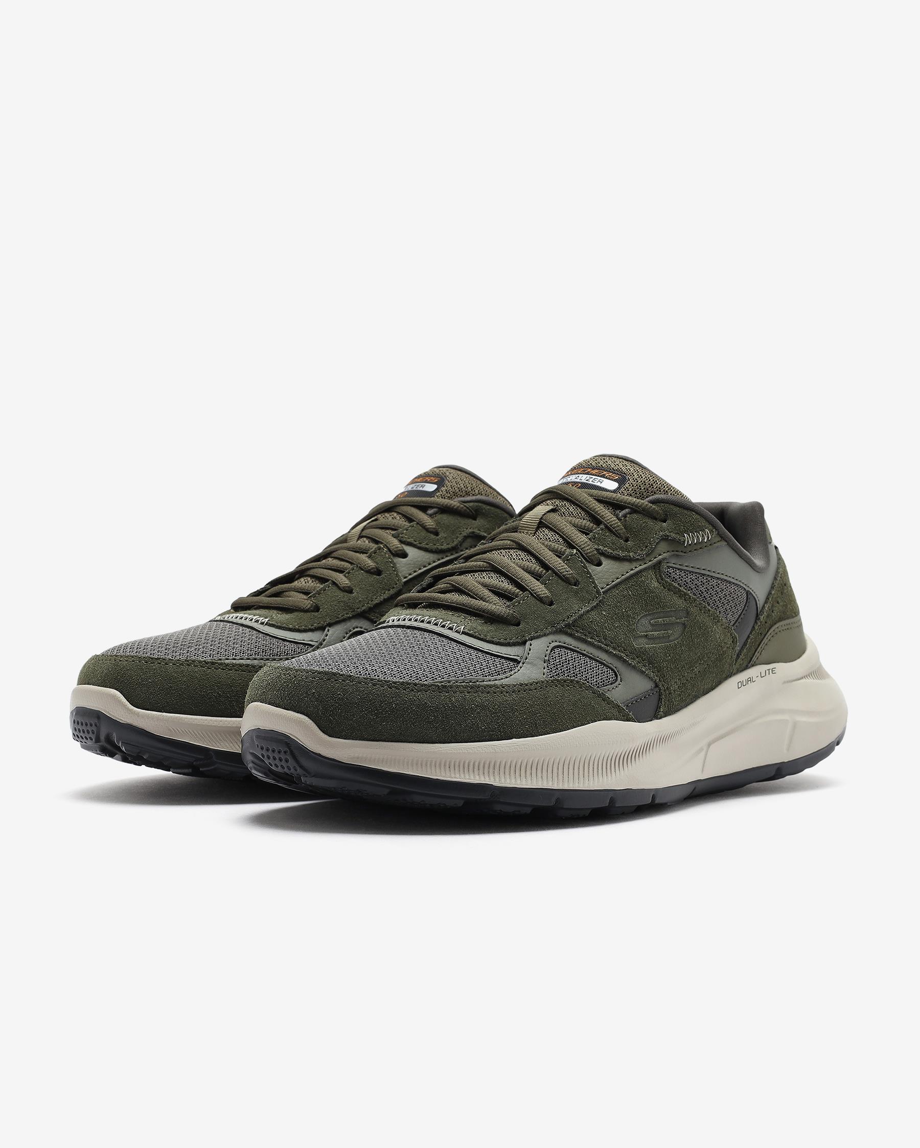 Skechers Relaxed Fit: Equalizer 5.0 - Rondor 232613 OLV Erkek Haki Spor Ayakkabı