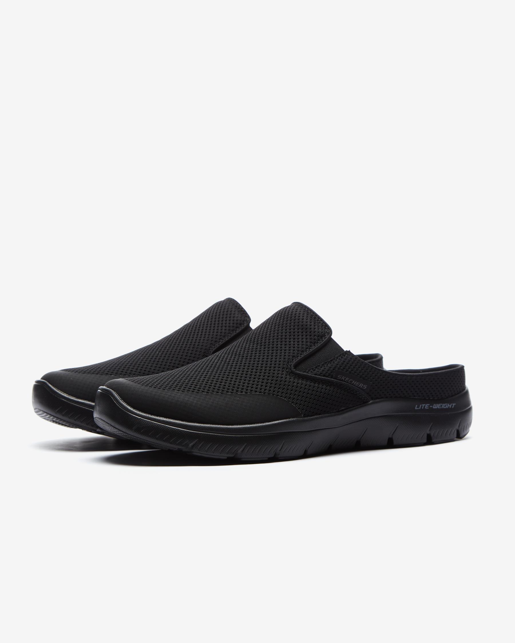 Skechers Summits 232296TK BBK Erkek Siyah Arkası Açık Spor Ayakkabı