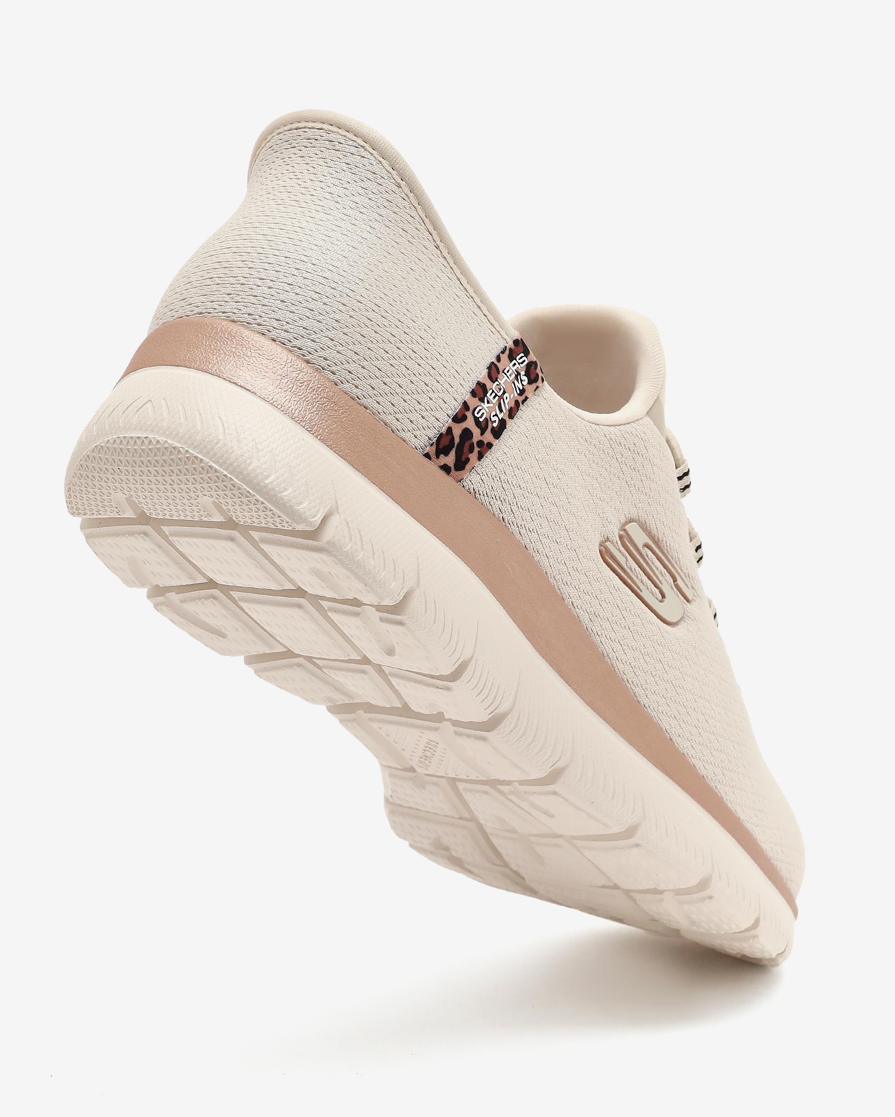 Skechers Summits Leopard Chic 150275TK NTMT Kadın Bej Spor Ayakkabı