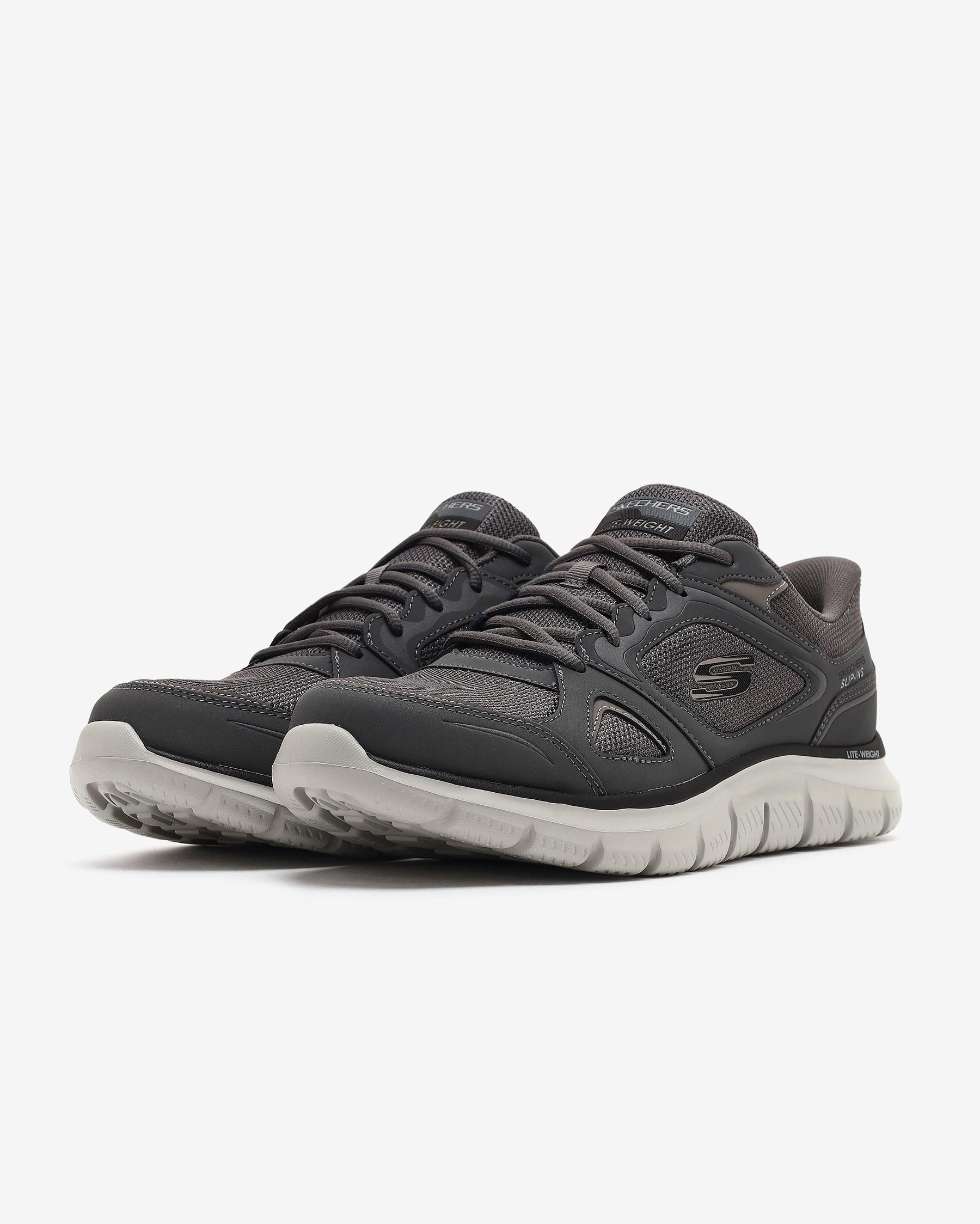Skechers Track Ezral 233039TK CHAR Erkek Gri Sneaker
