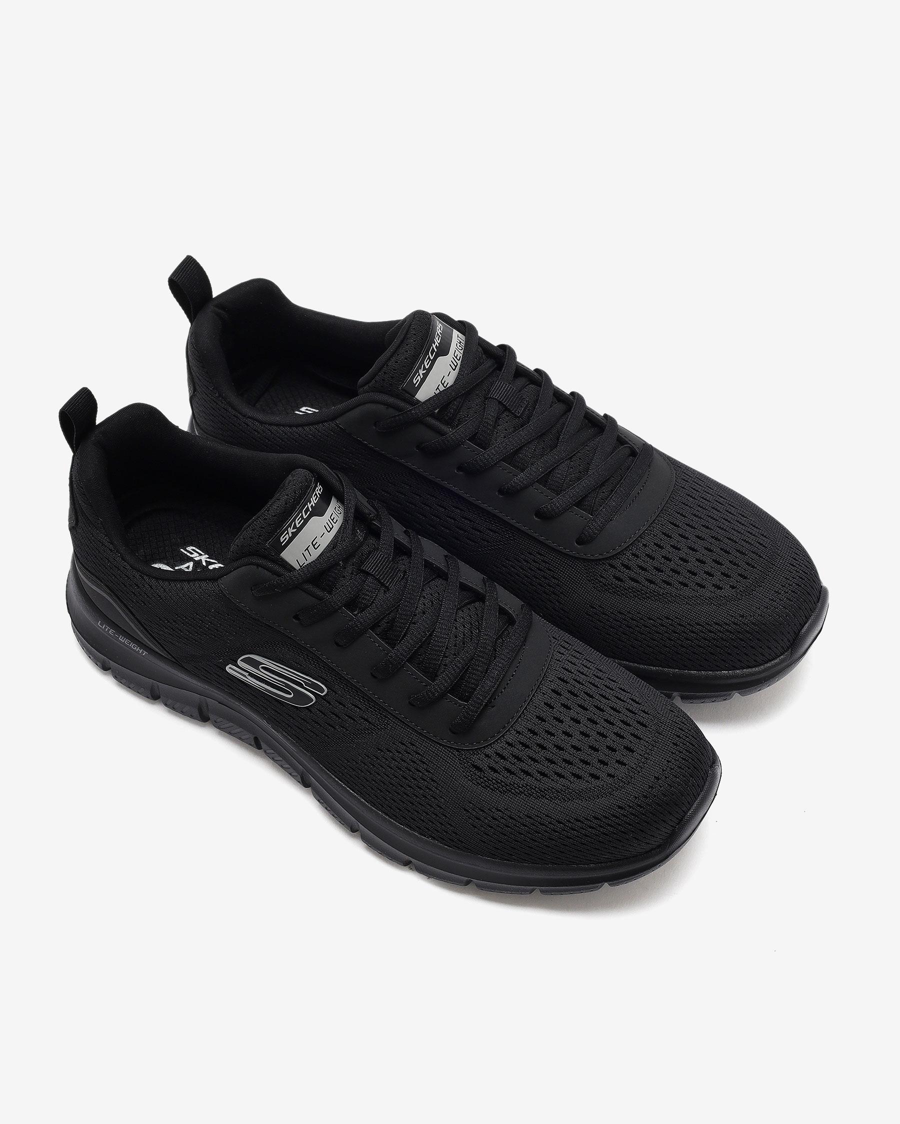 Skechers Track-Leshur 232758TK BBK Erkek Siyah Spor Ayakkabı