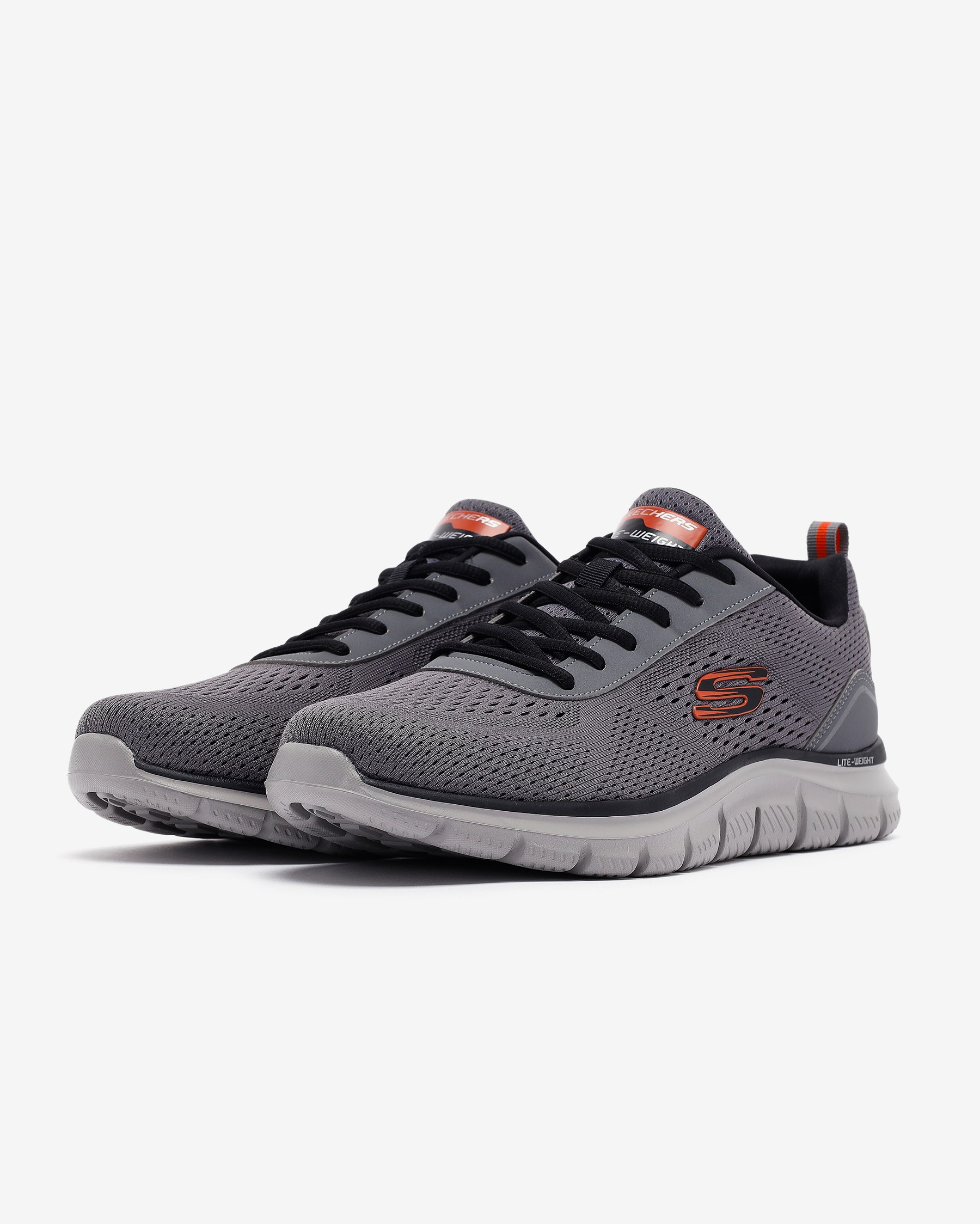 Skechers Track-Leshur 232758TK CCOR Erkek Gri Spor Ayakkabı