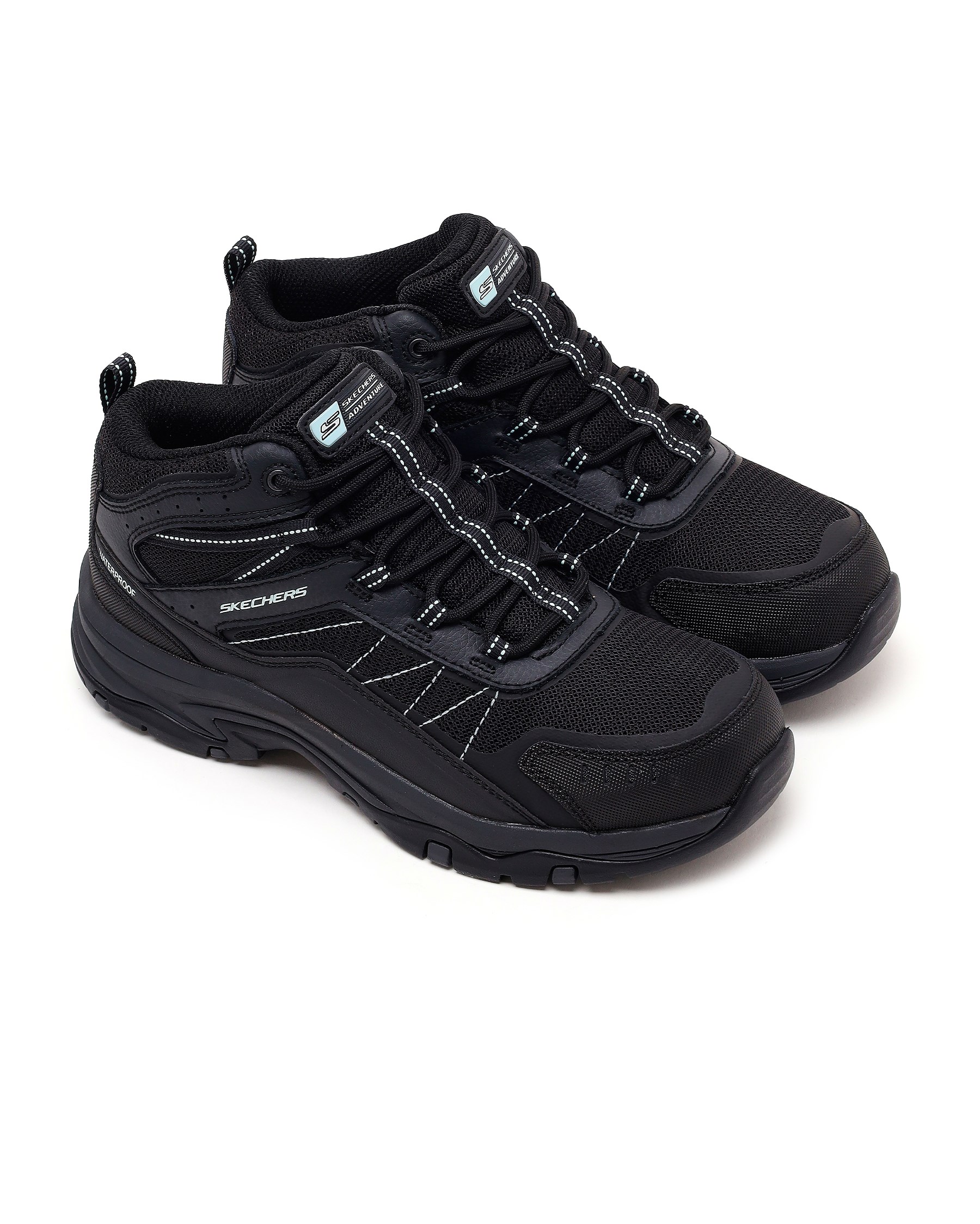Skechers Trego - Ashaway 180336 BKCC Kadın Siyah Outdoor Bot