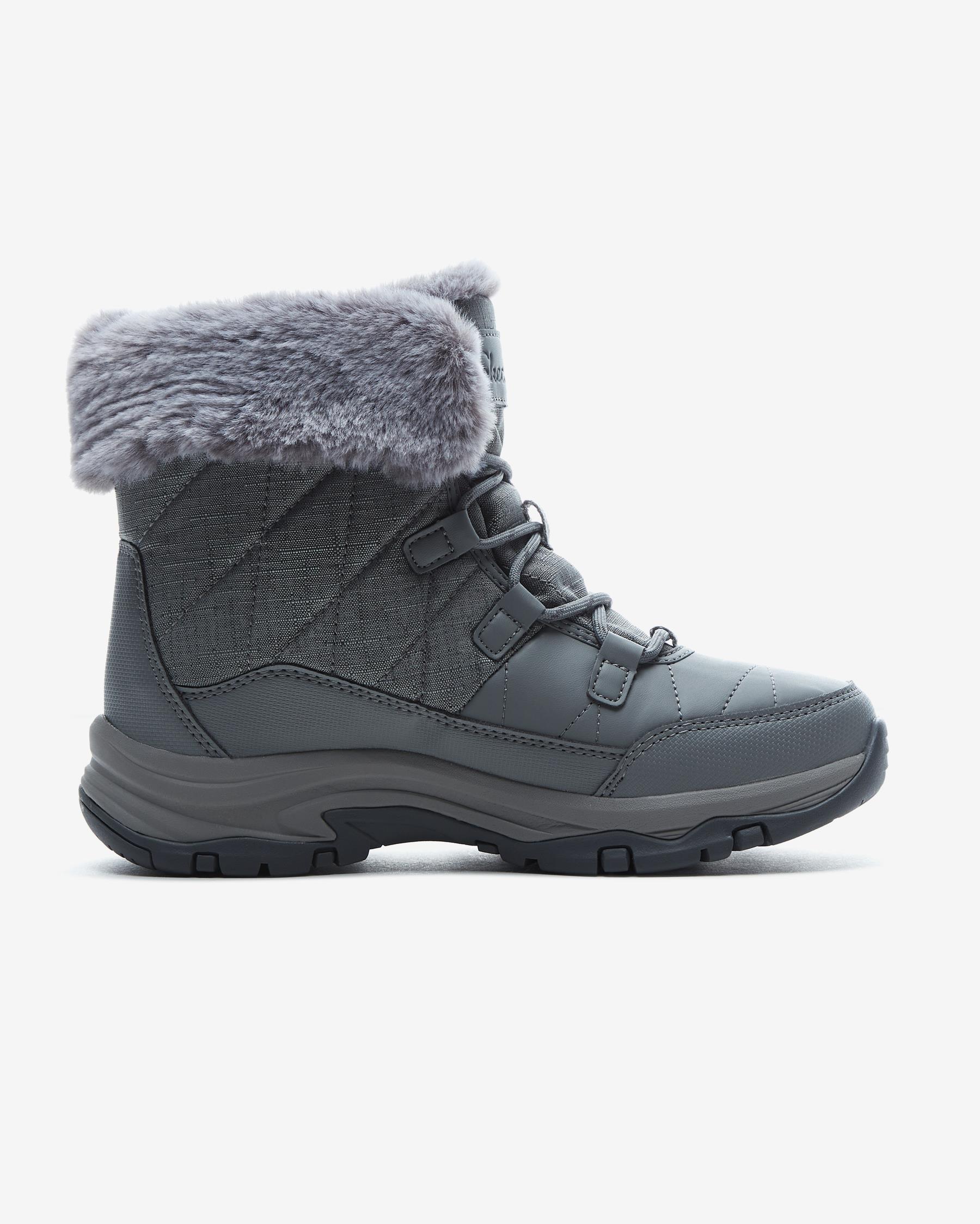 Skechers Trego - Winter Feelings 167431 GRY Kadın Gri Bot