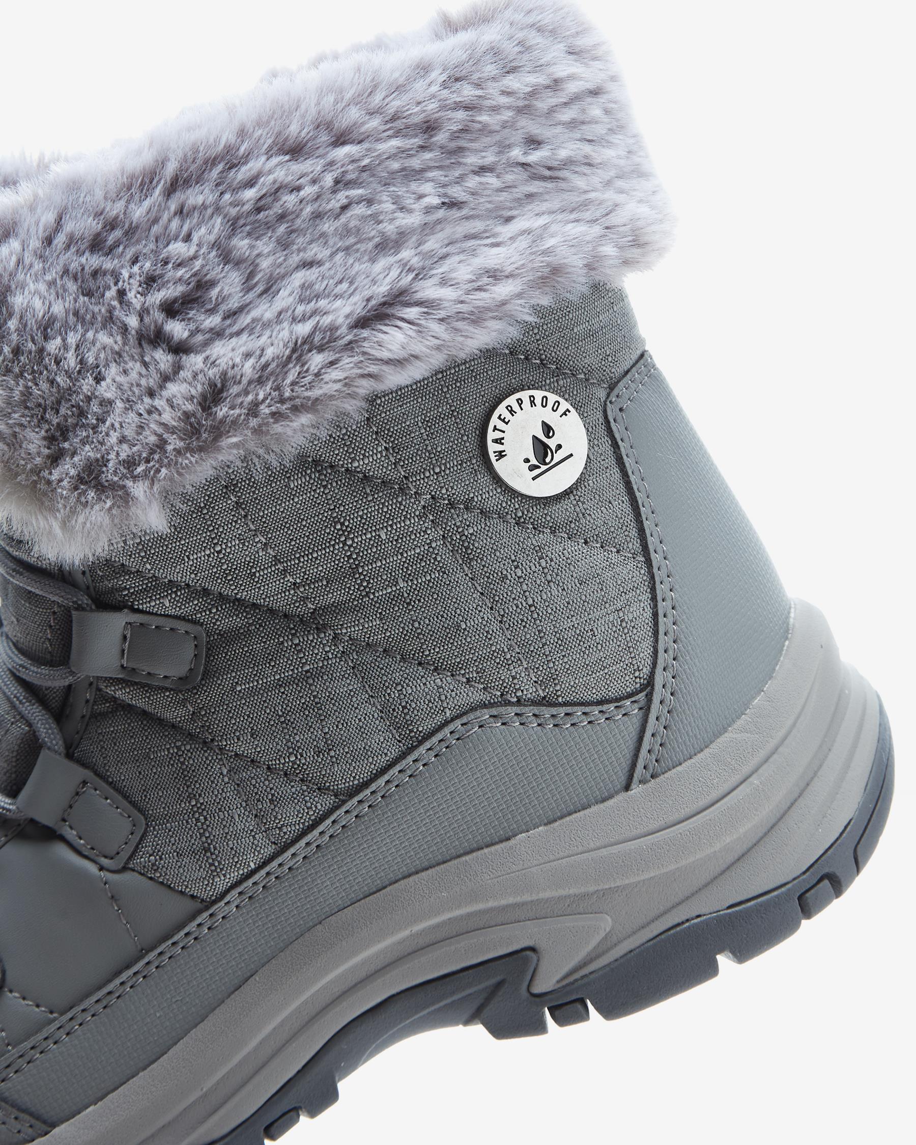 Skechers Trego - Winter Feelings 167431 GRY Kadın Gri Bot
