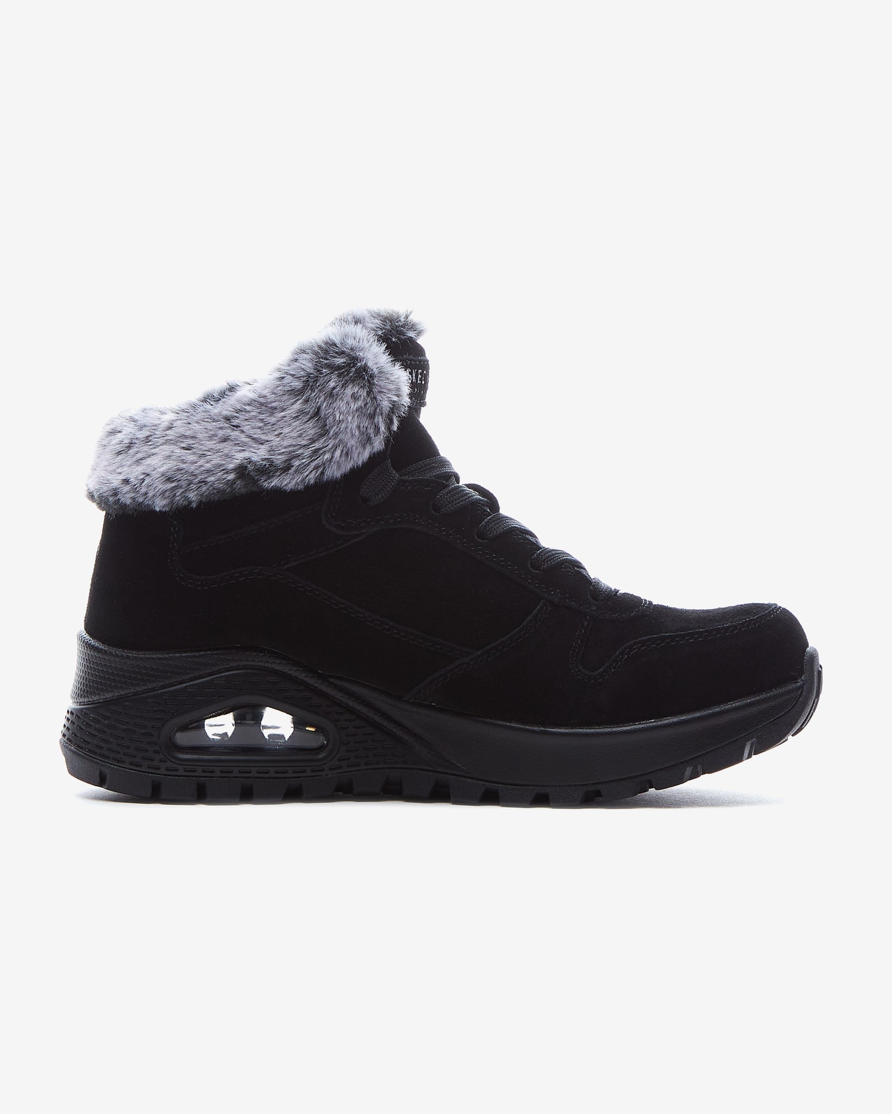 Skechers Uno Rugged 167433 BLK Kadın Siyah Sneakers
