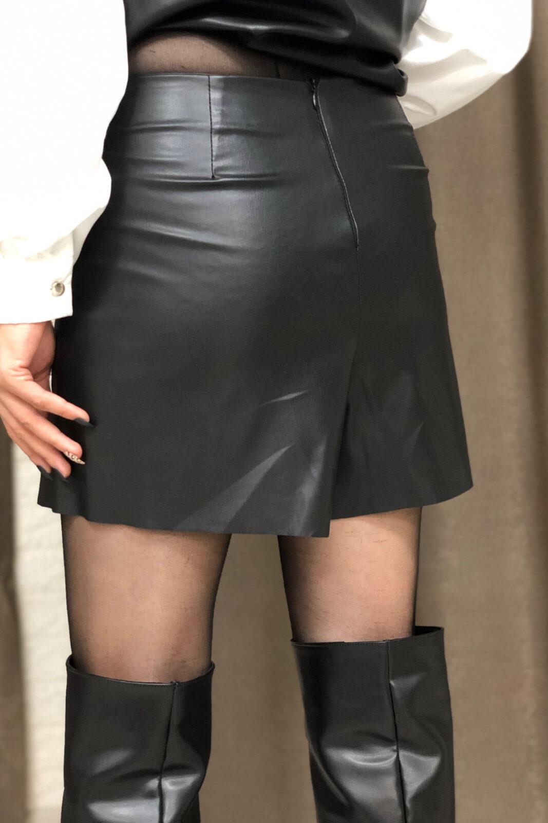Deri Şort Etek