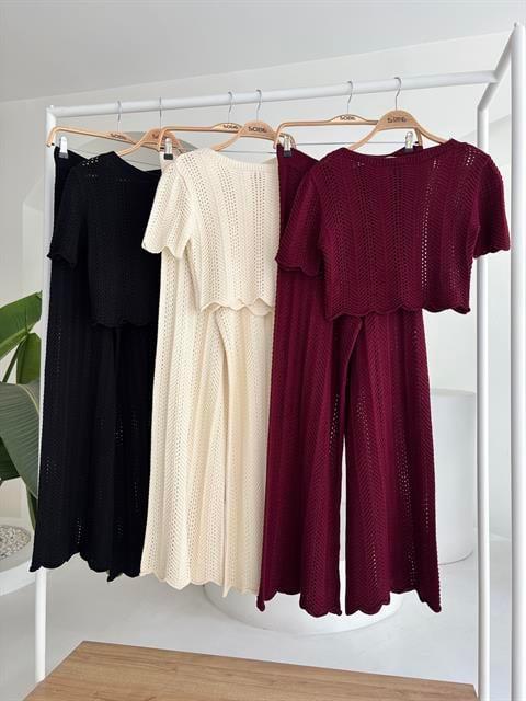 Triko Bluz Pantolon İkili Takım 10084-025