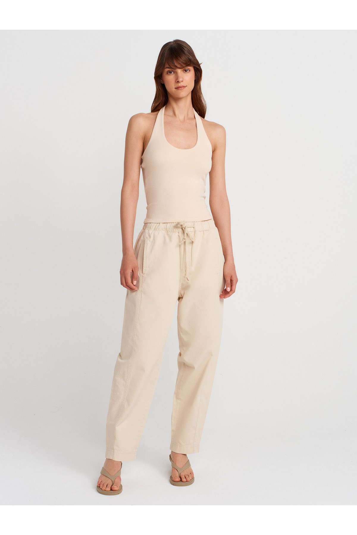 21052 Halter Yaka Top-Taş