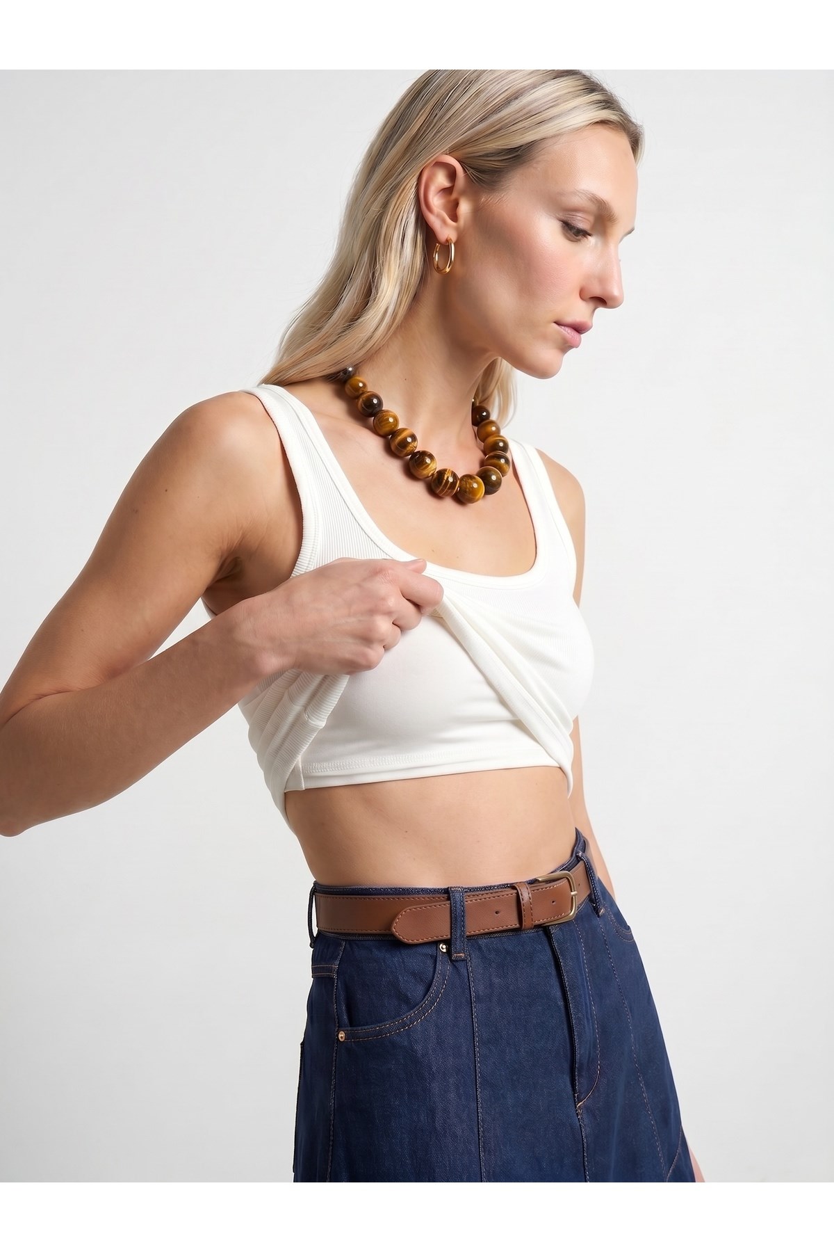 32807 Bra-Free Atlet-Beyaz