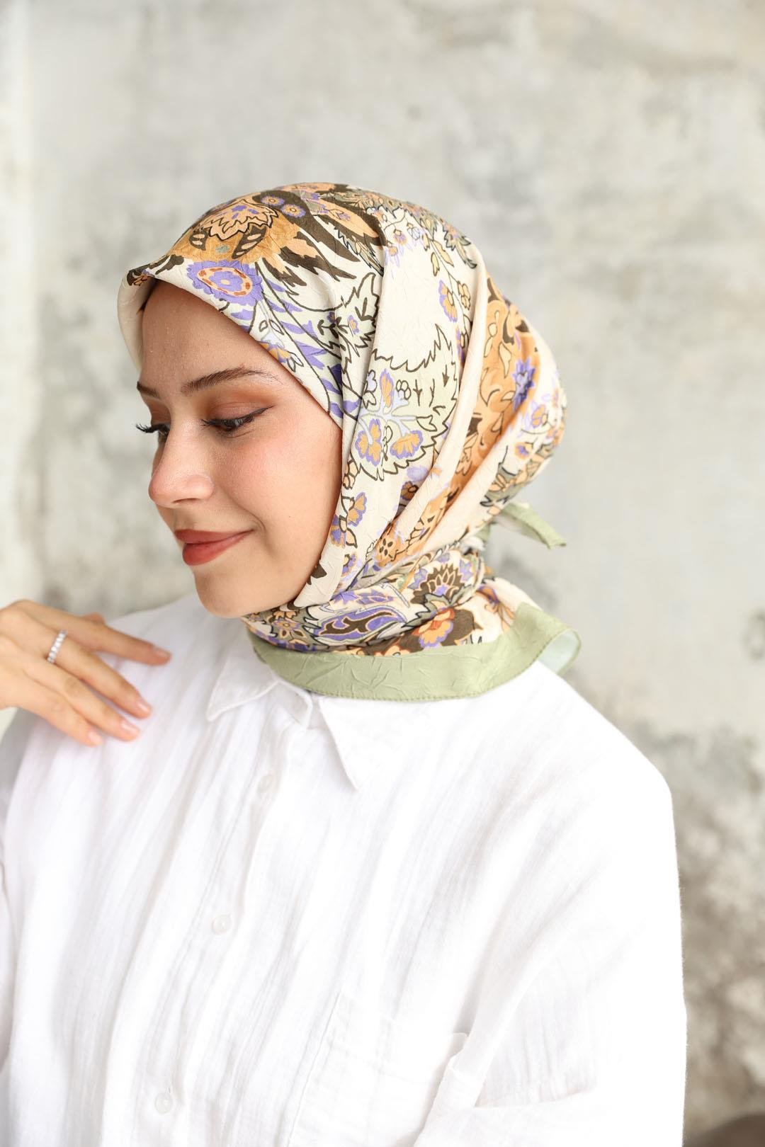 Etro Desen Bambu Kraş Eşarp Adaçayı