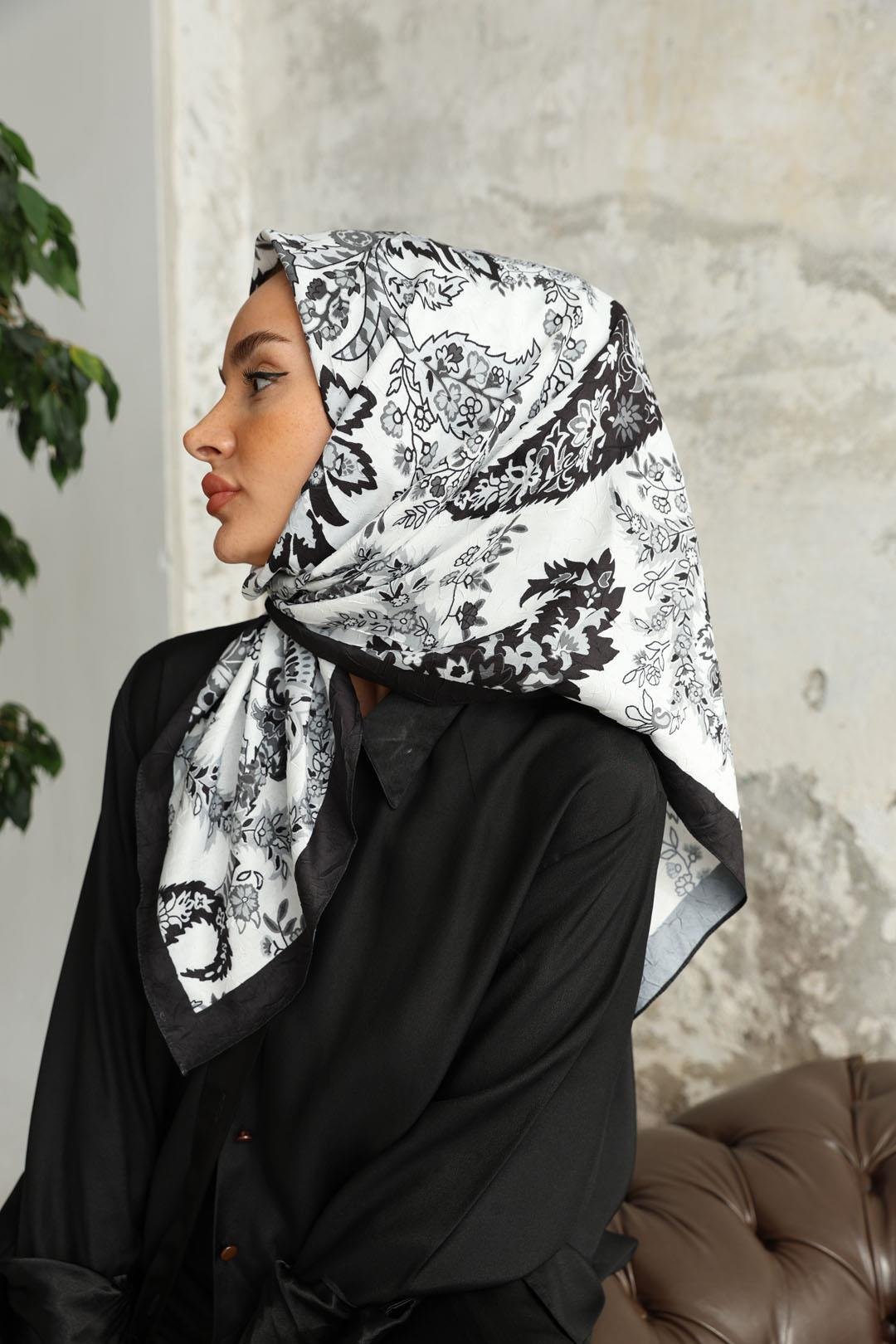 Etro Desen Bambu Kraş Eşarp Beyaz