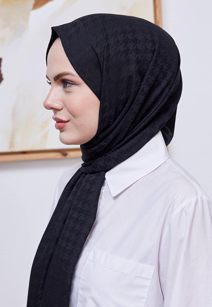 Kazayağı Jakar Şal Siyah