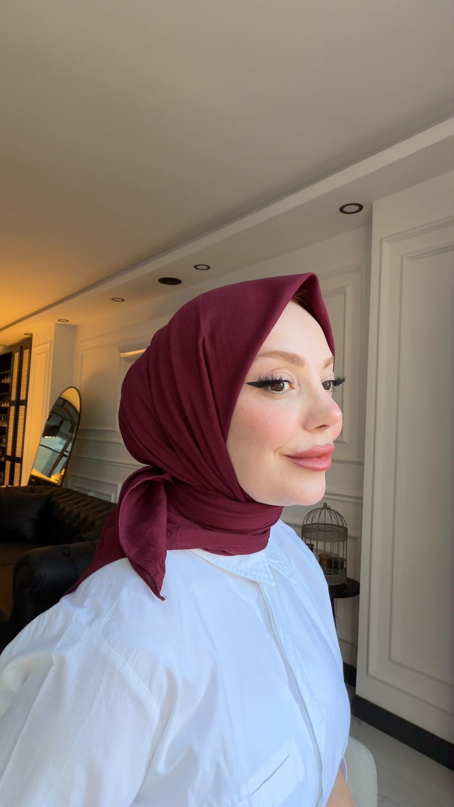 PURE AND SOFT EŞARP BORDO
