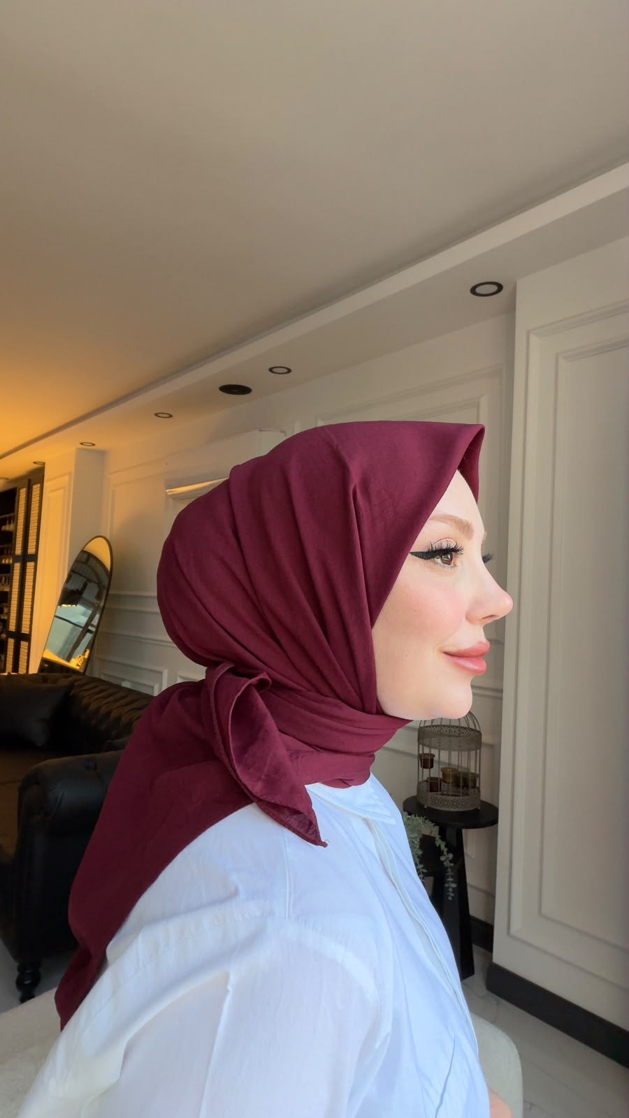 PURE AND SOFT EŞARP BORDO