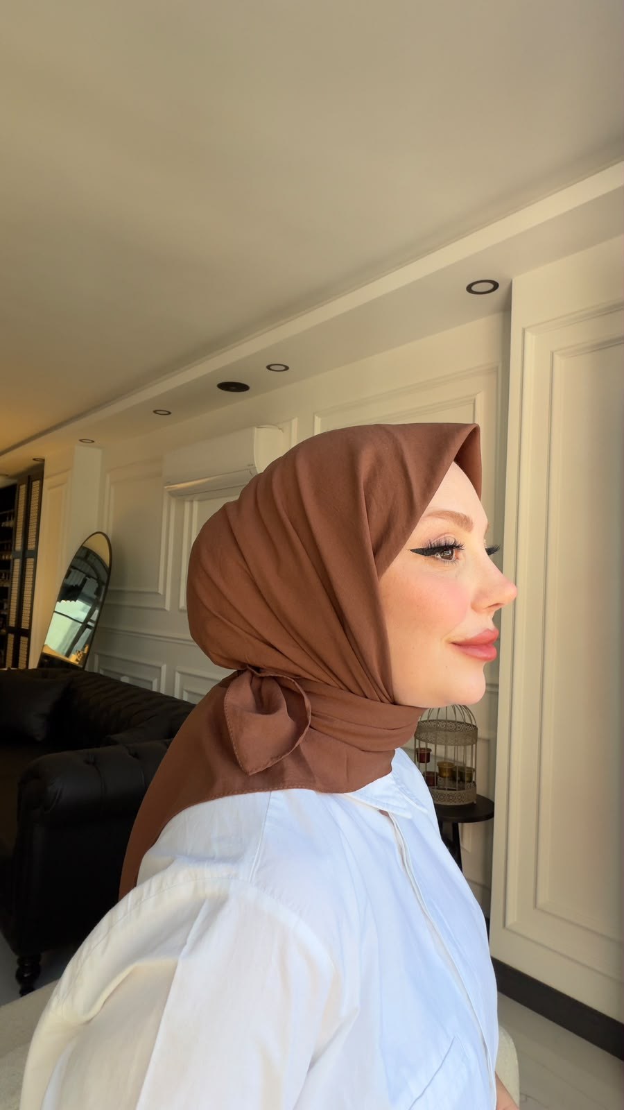 PURE AND SOFT EŞARP KAHVERENGİ