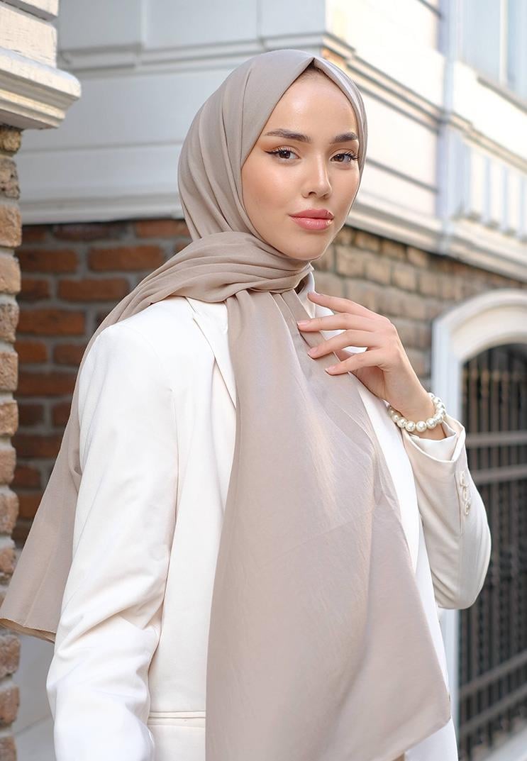 Pure And Soft Şal Vizon