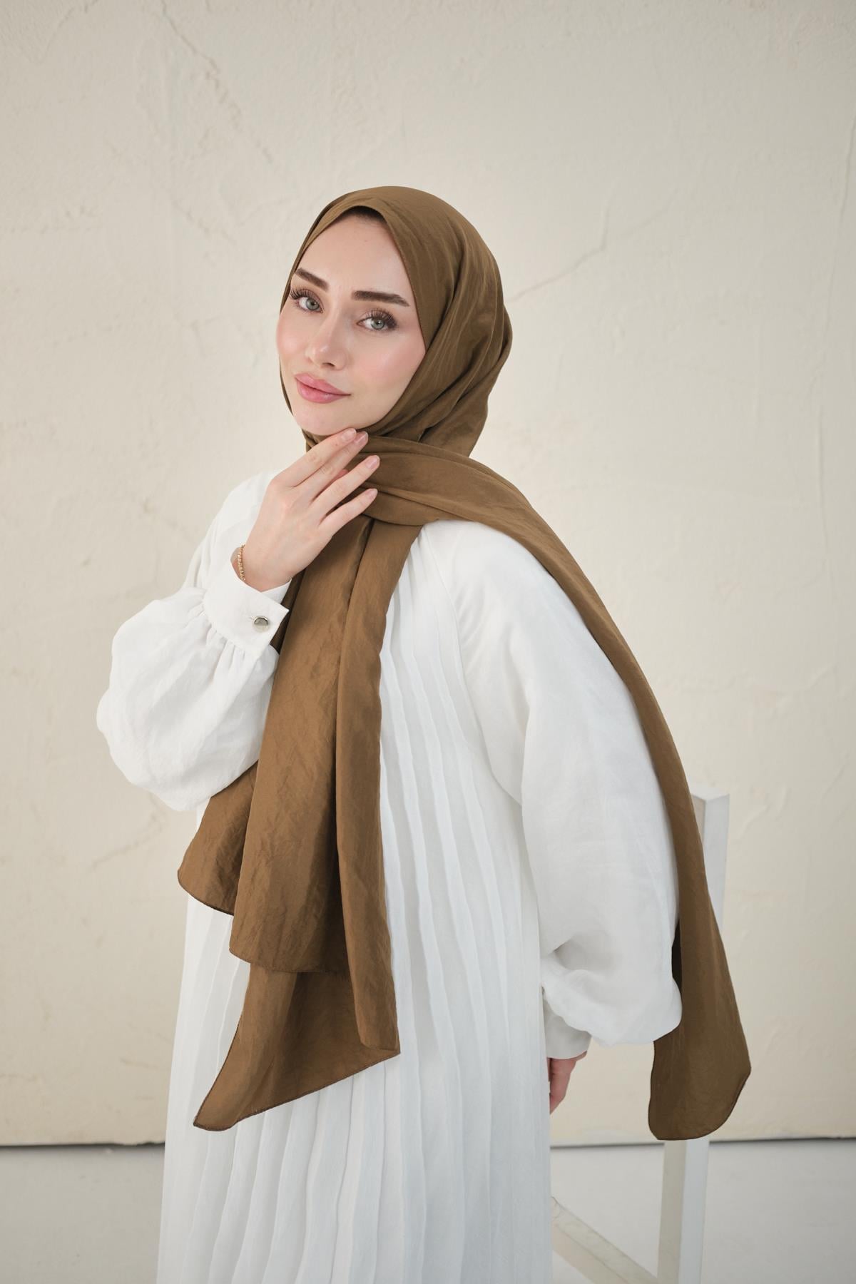 Pure Touch Kraş Şal Camel