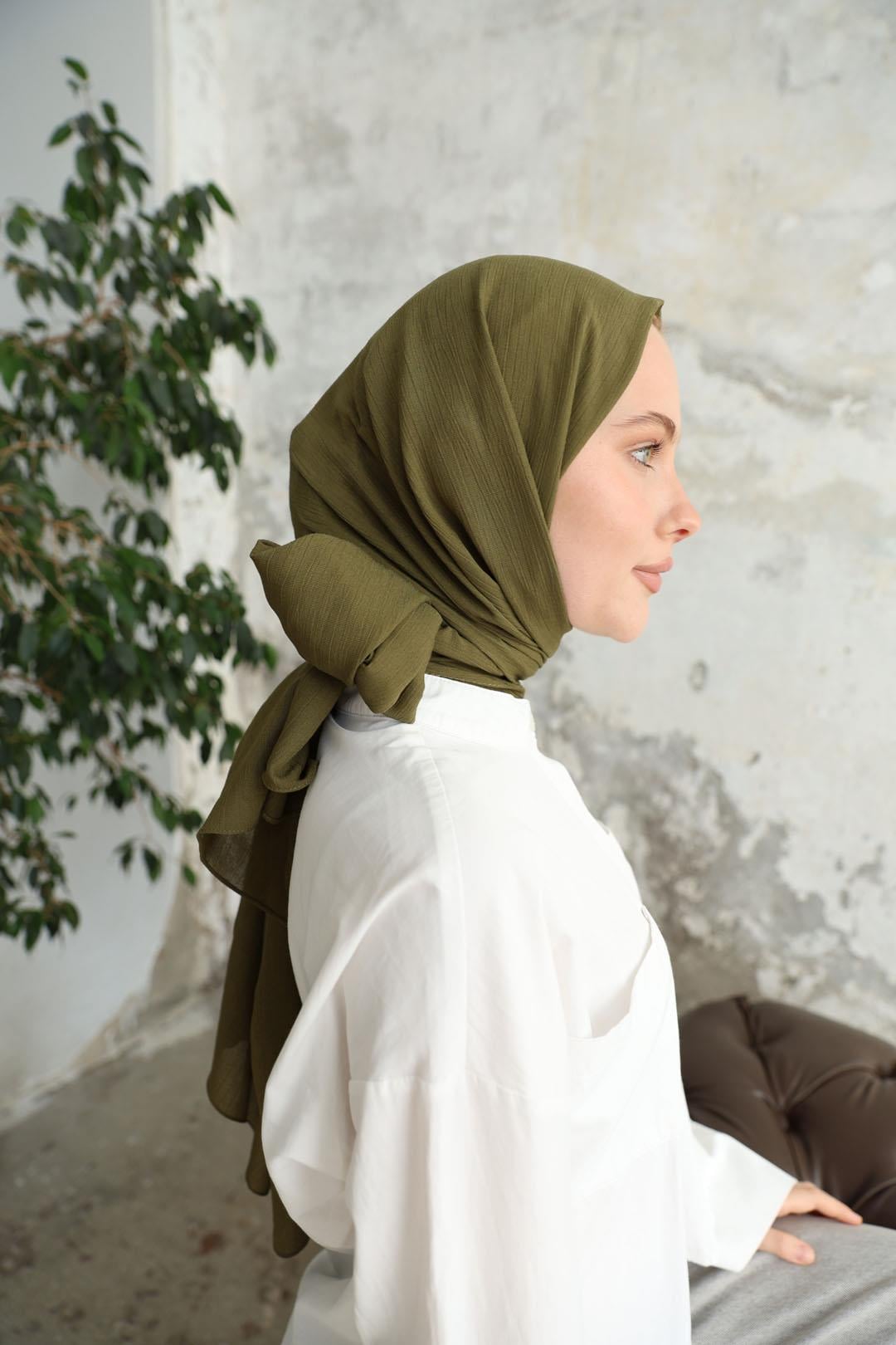 Soft Krinkıl Şal Haki