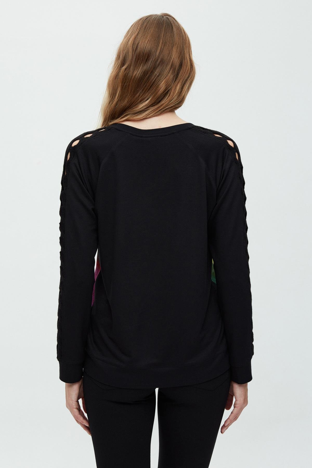 Dijital Triko Garnili T-Shirt