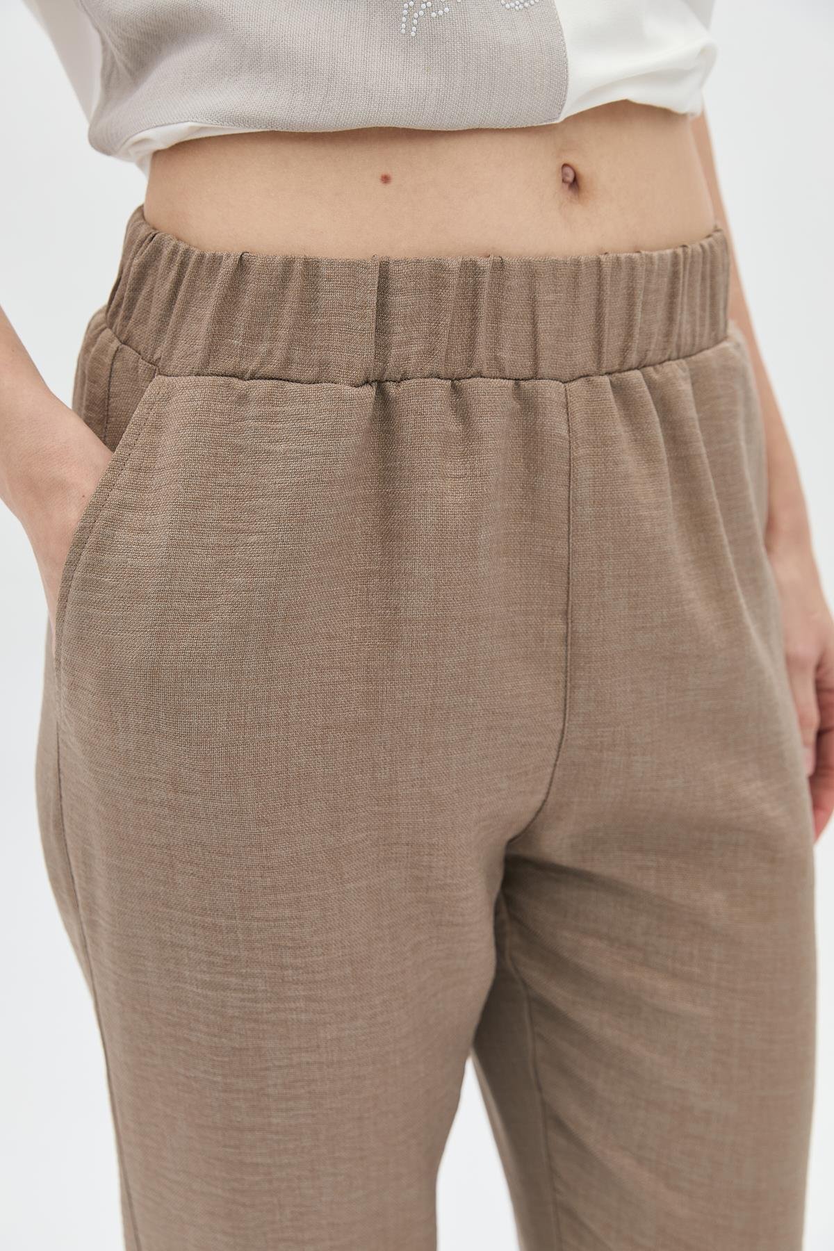 Paçası Çıtçıtlı Pantolon