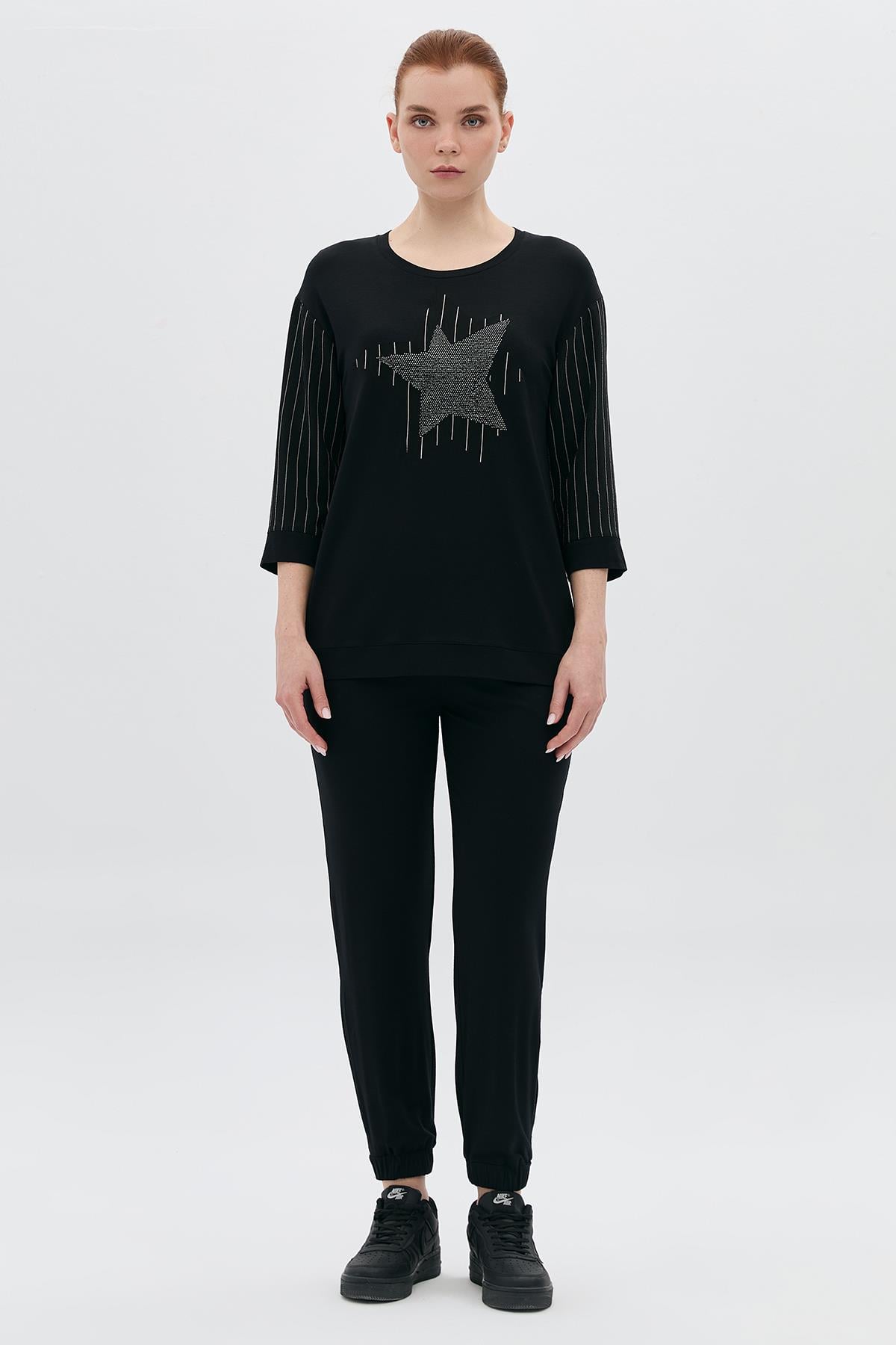 Paçası Yırtmaçlı Basic Pantolon