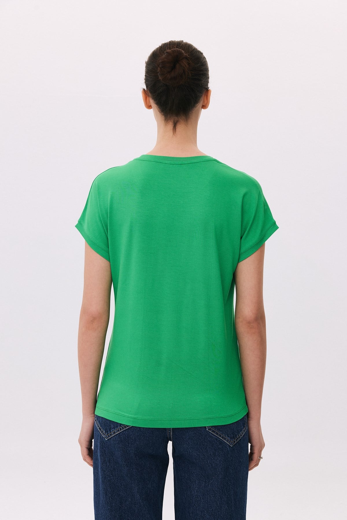 Viskon O Yaka Basic T-Shirt