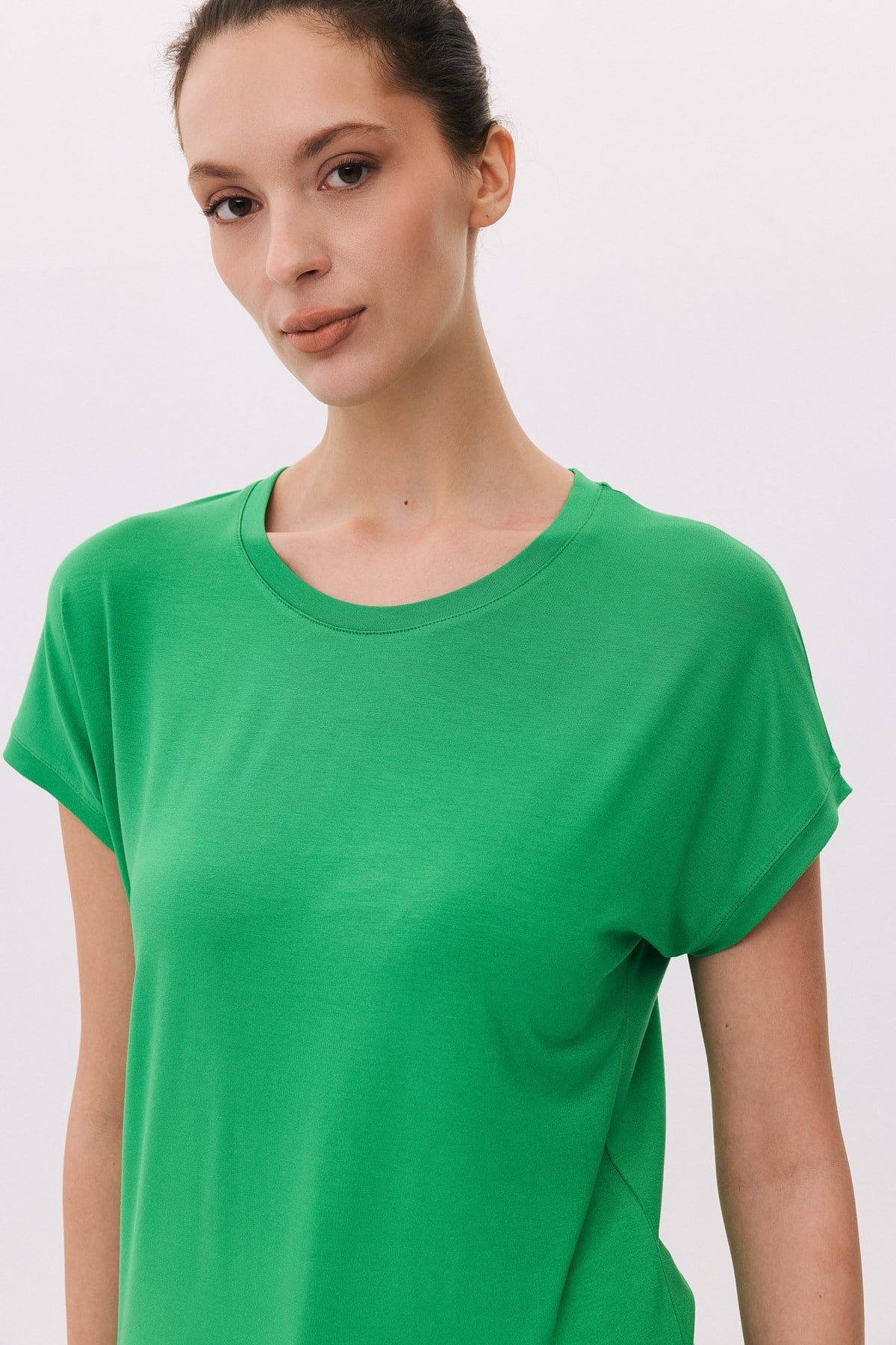 Viskon O Yaka Basic T-Shirt