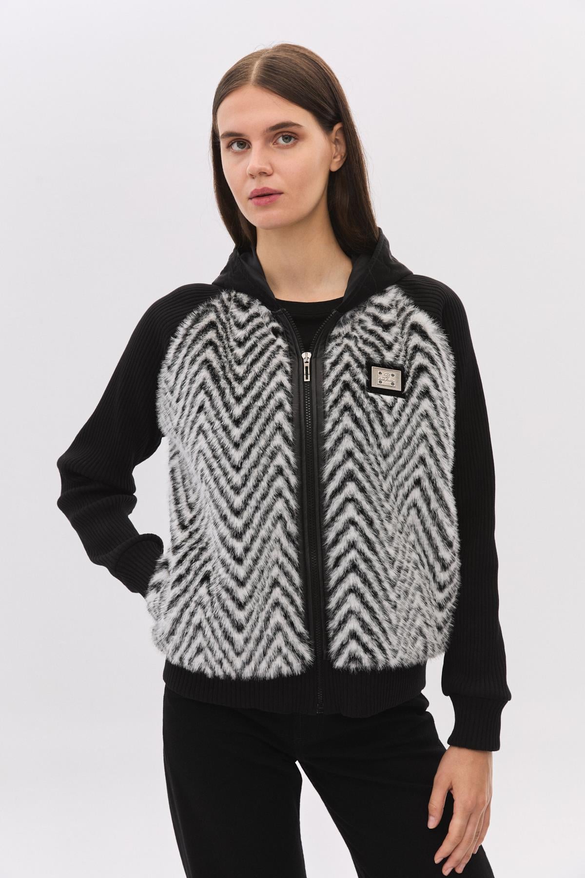 Zigzag Kürklü Foks Plakalı Paraşüt Mont
