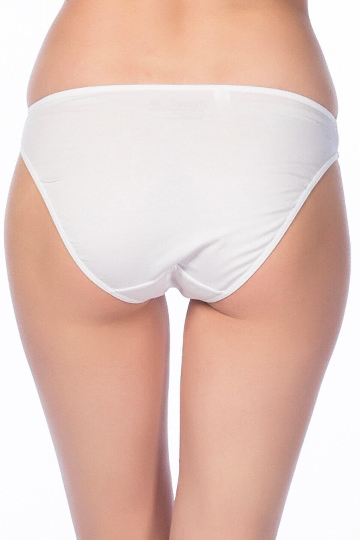 Kom Bayan Basic Bikini 2'li Külot BEYAZ ÇAMAŞIR KOM