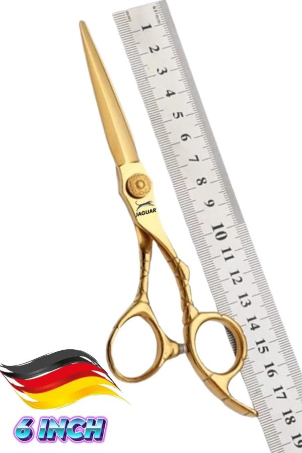  JGS 854 Gold Dış Bükey Düz Saç Kesim Makas Kutulu 1 Adet Profesyonel 