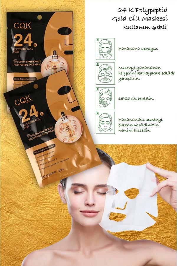 24k Aydınlatıcı Yüz Bakım Maskesi