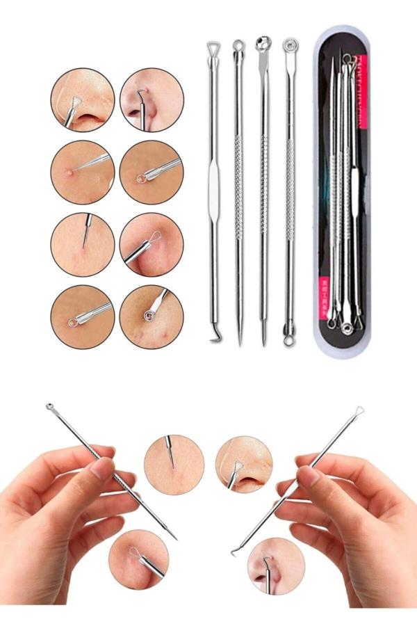 4 Parça Kutusuz Komedon Seti - Pvc Ambalaj