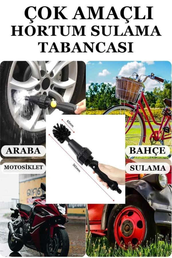 Araba Lastik Jant Hortuma Takılabilir Temizlik Fırçası