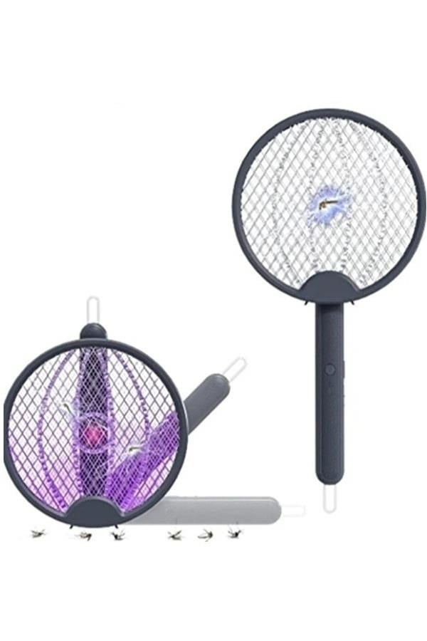 Avcı Şarjlı Sinek Led Raketi Katlanabilir