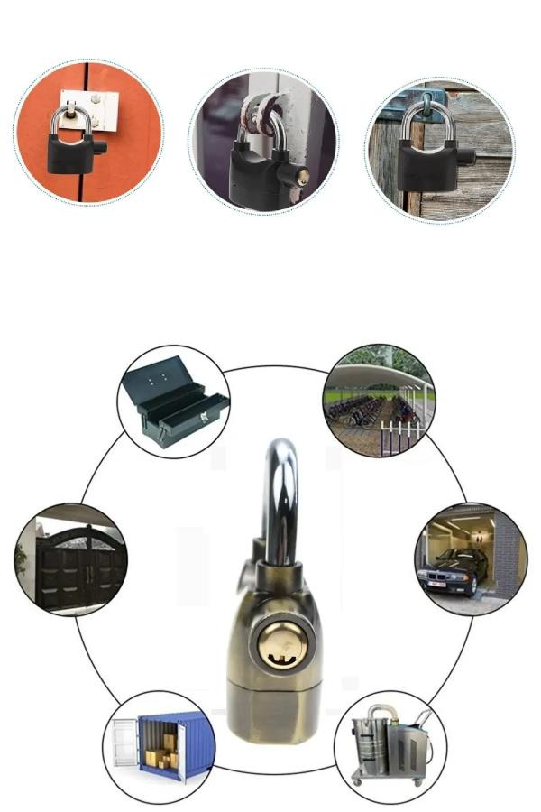 Bakır Alarmlı Kısa Asma Kilit