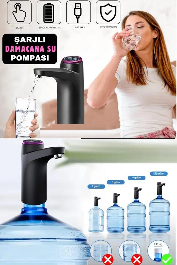 Bataryalı Damacana Su Pompası