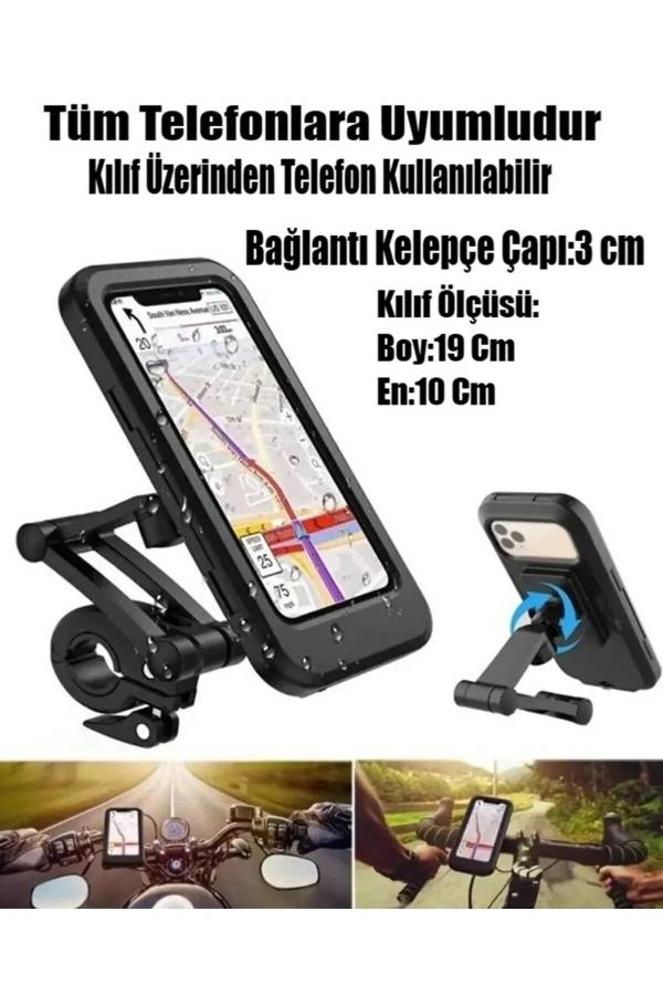 Bisiklet Motosiklet Telefon Tutucu Su Geçirmez